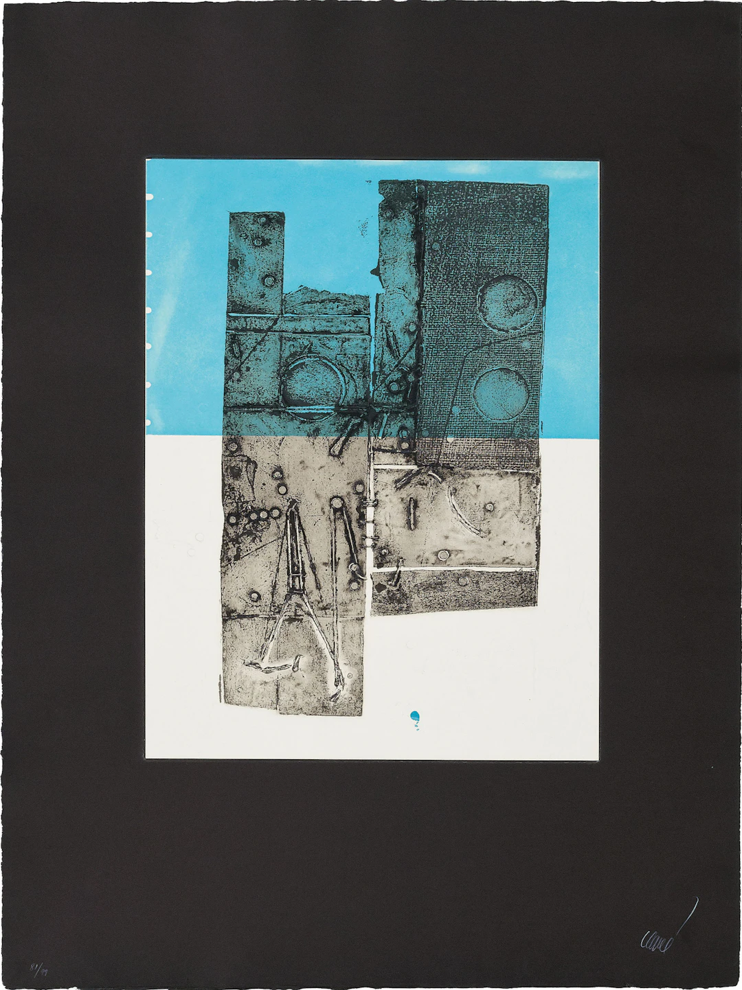 Antoni CLAVE - Un instrument, 1989 - Gravure originale signée