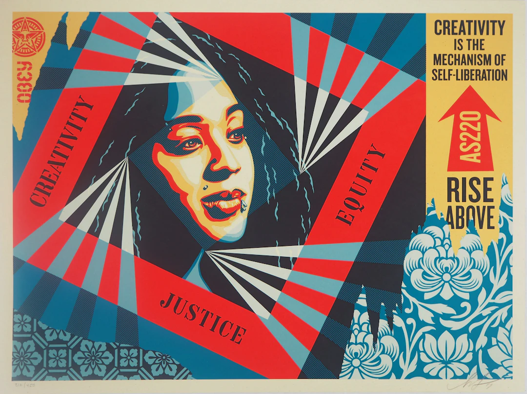 Shepard FAIREY (OBEY) : Creativity, Equity, Justice - Sérigraphie