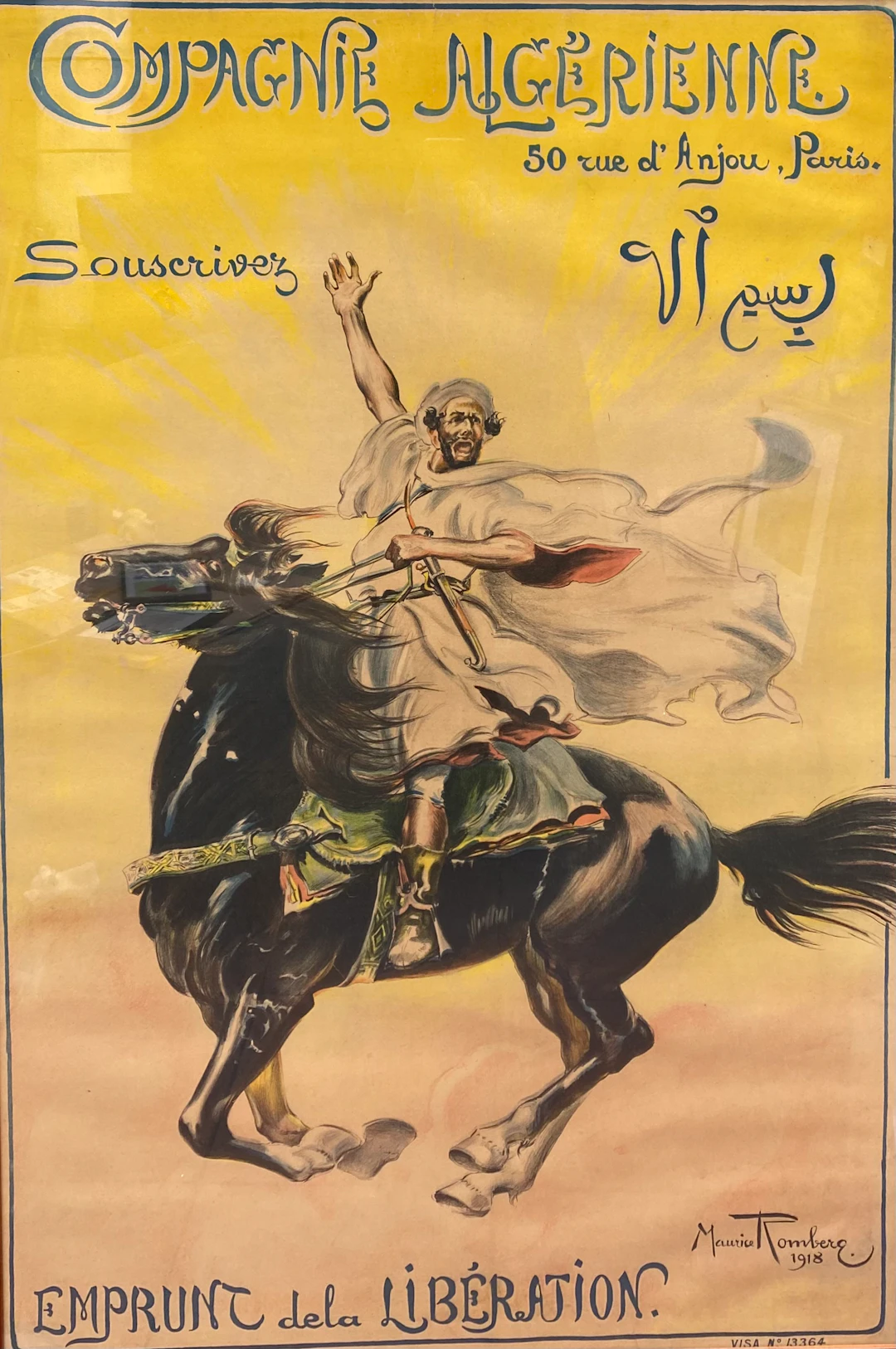 Maurice Romberg - Affiche Compagnie Algérienne, 1918
