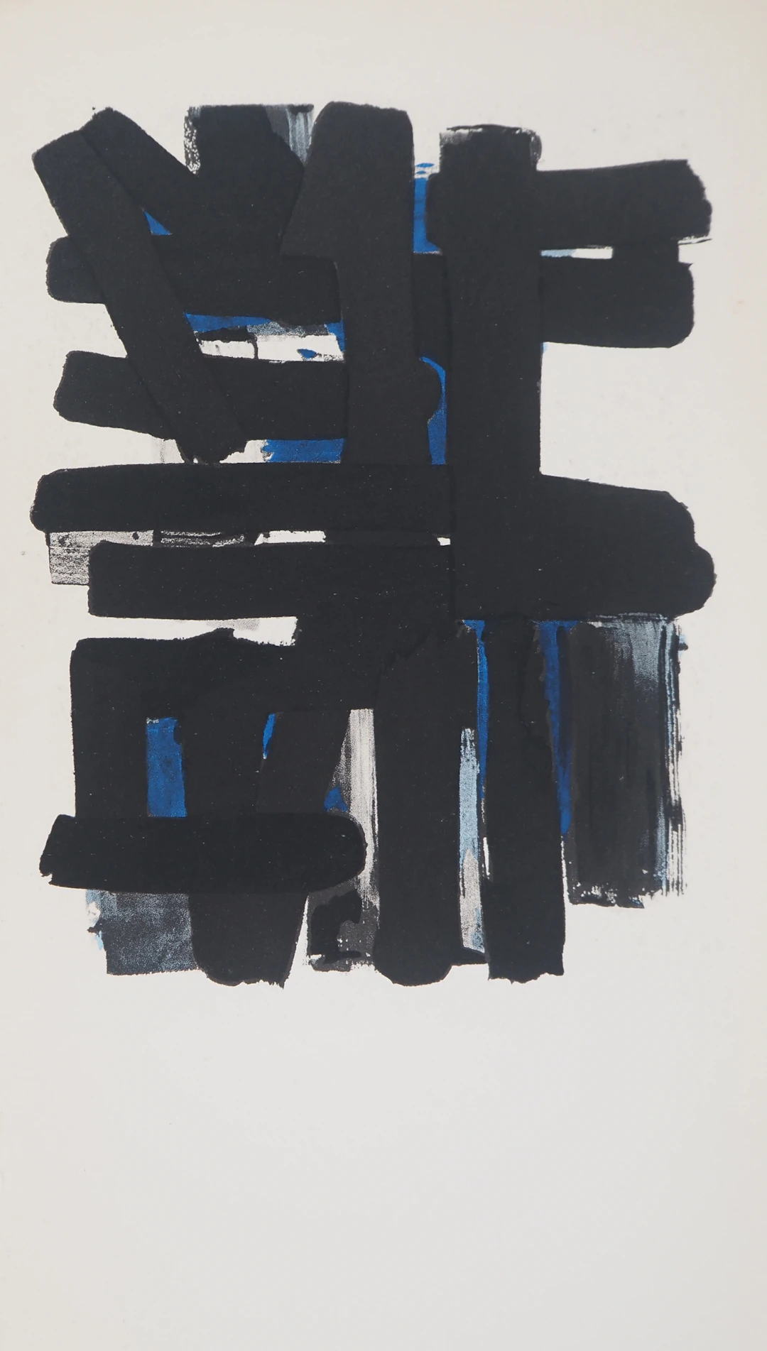 Pierre SOULAGES - Gouache 11, 1957 - Lithographie