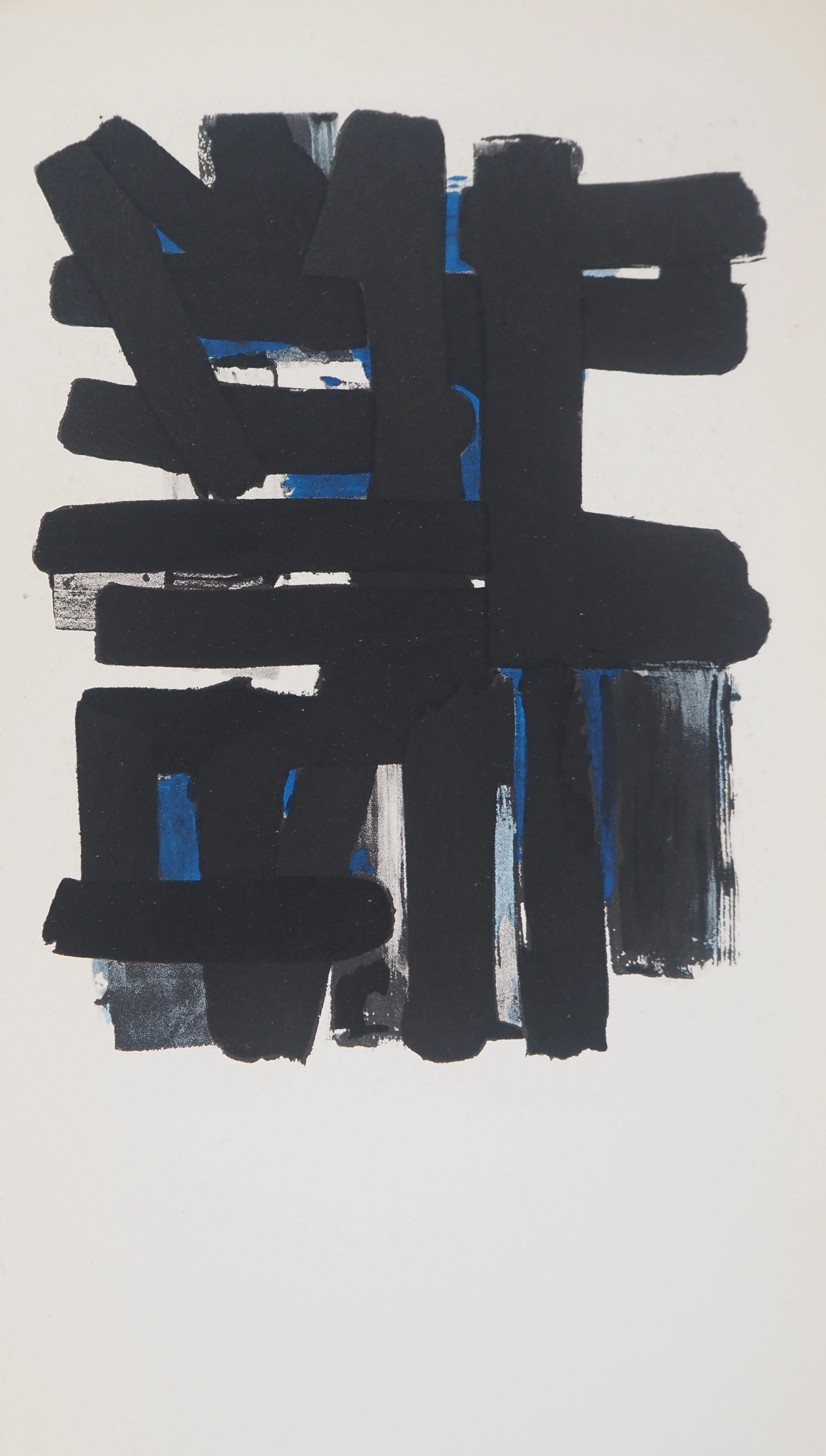 Pierre SOULAGES - Gouache 11, 1957 - Lithographie