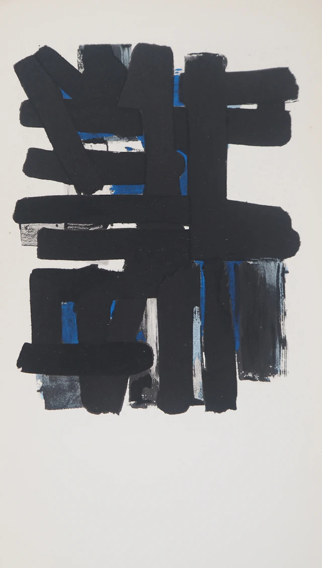 Pierre SOULAGES - Gouache 11, 1957 - Lithographie