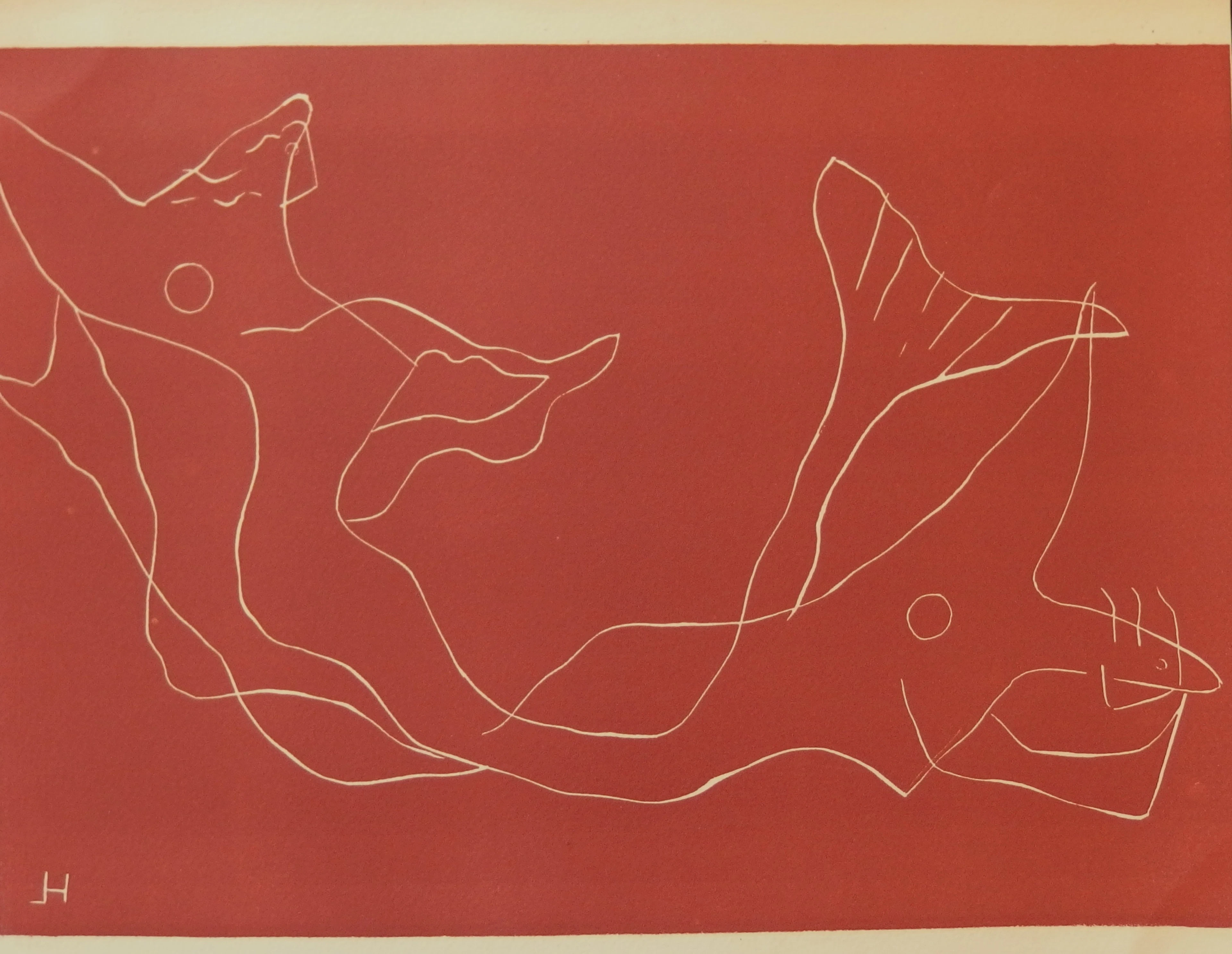 Henri LAURENS : Deux sirènes, 1959 - Gravure originale, signée