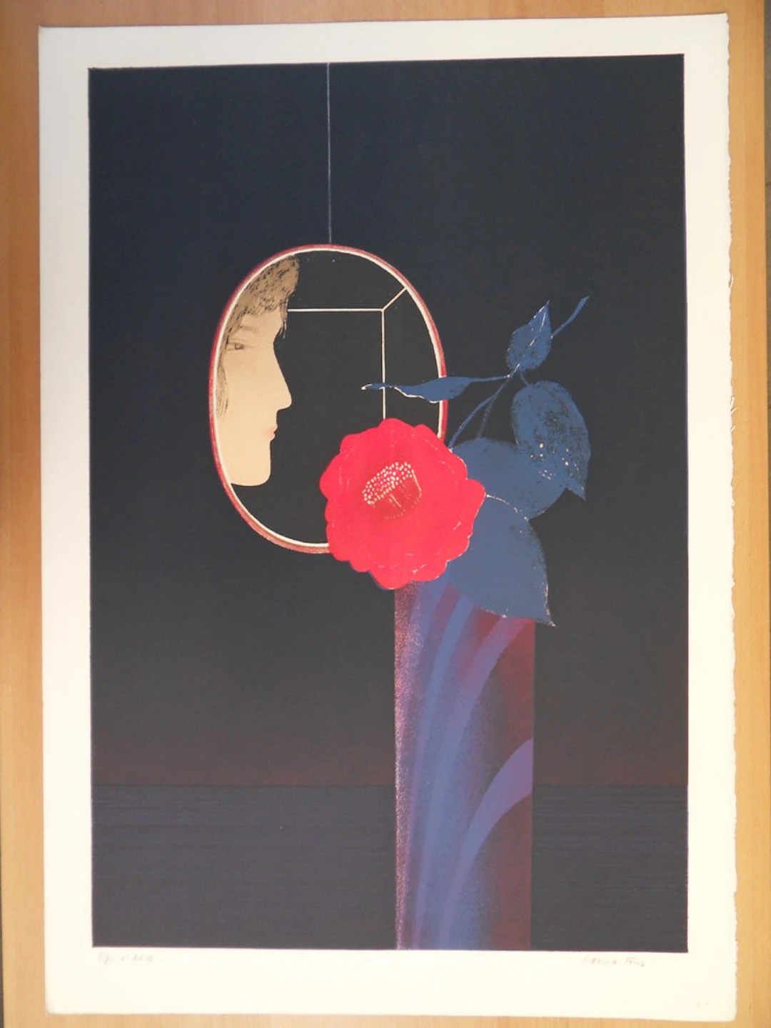 GARCIA-FONS - Femme à la rose - Lithographie signée