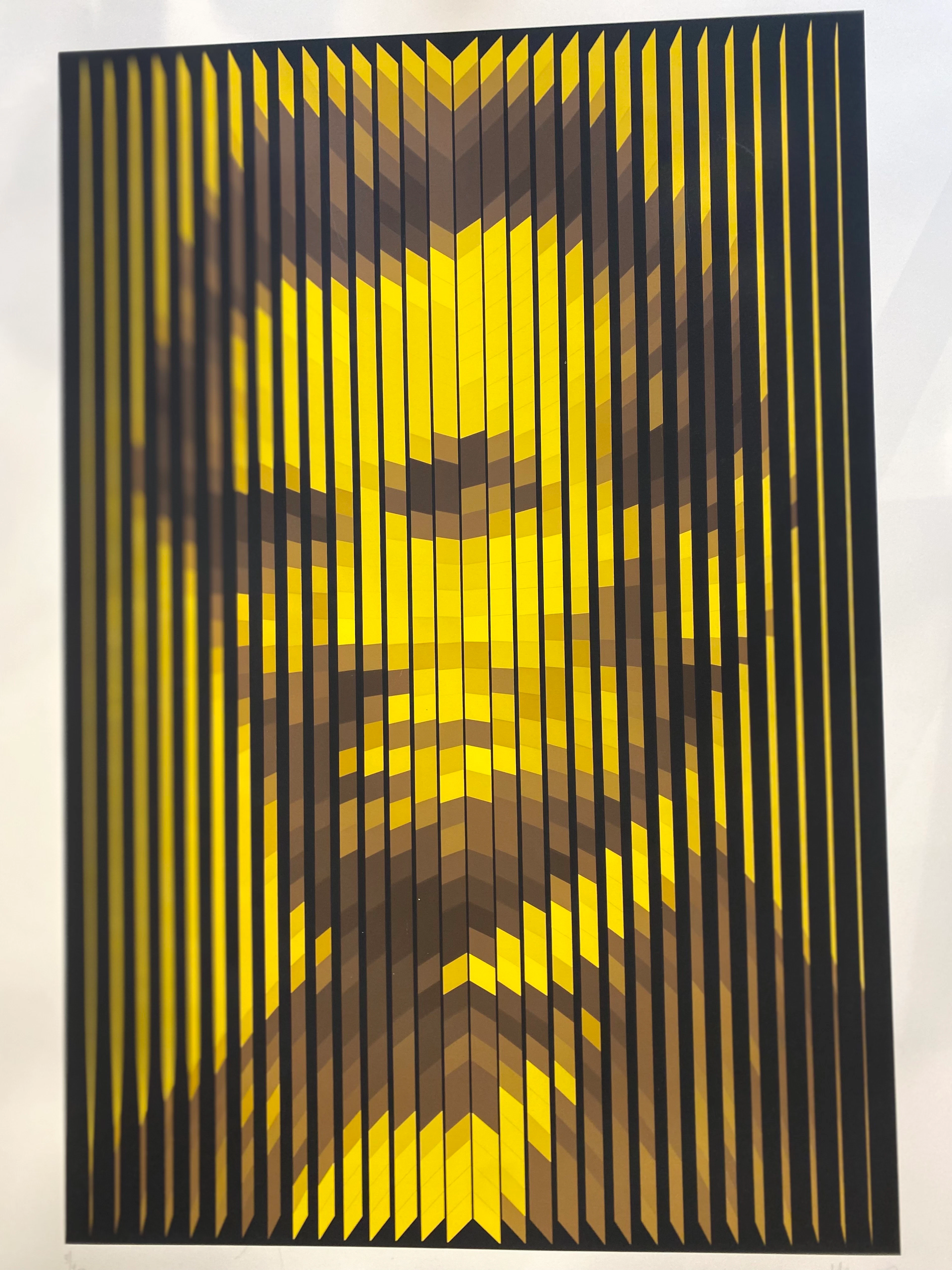 YVARAL - "Abraham Lincoln" - Sérigraphie en couleurs