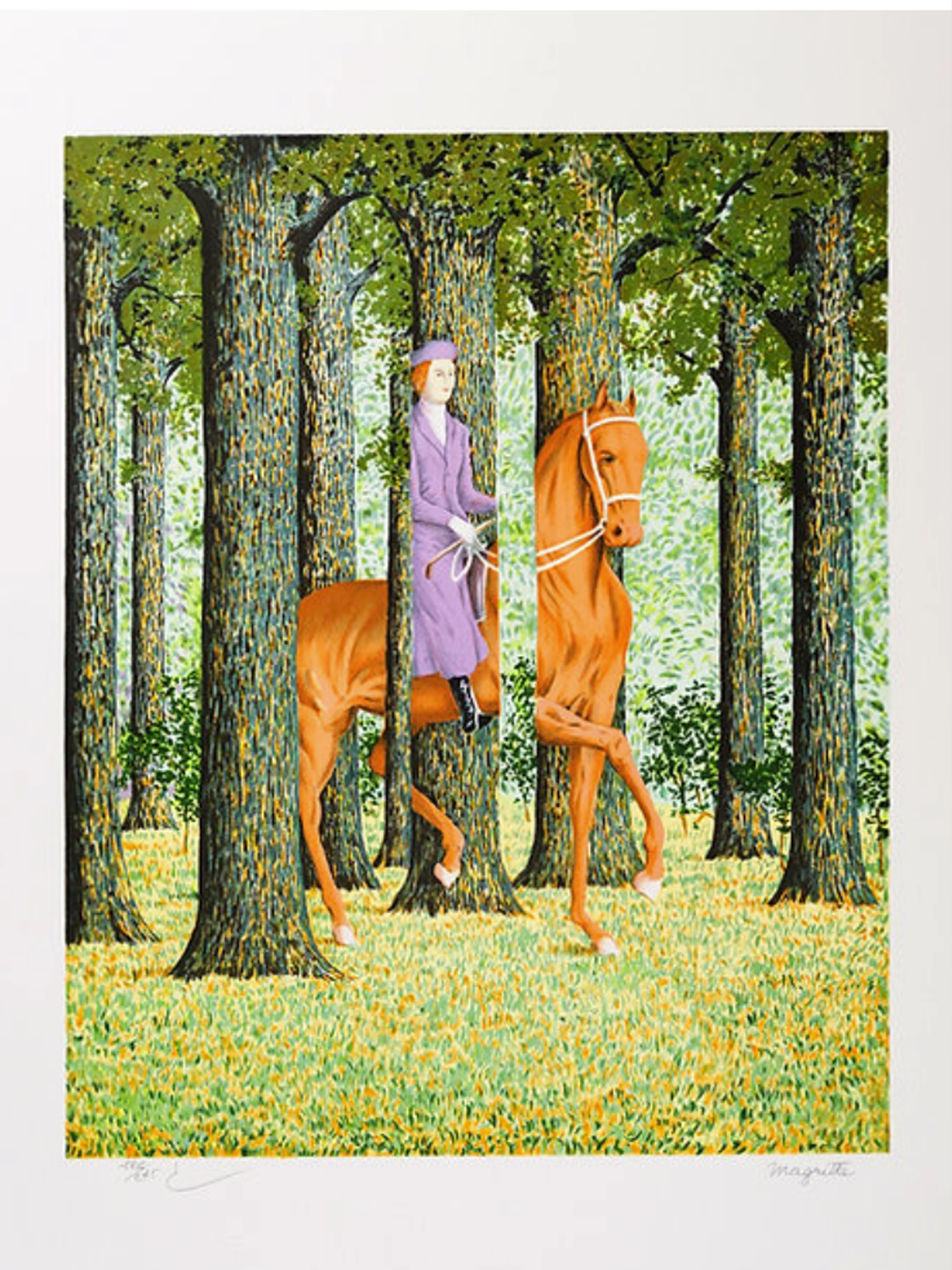 René Magritte - Le Blanc-Seing Lithographie