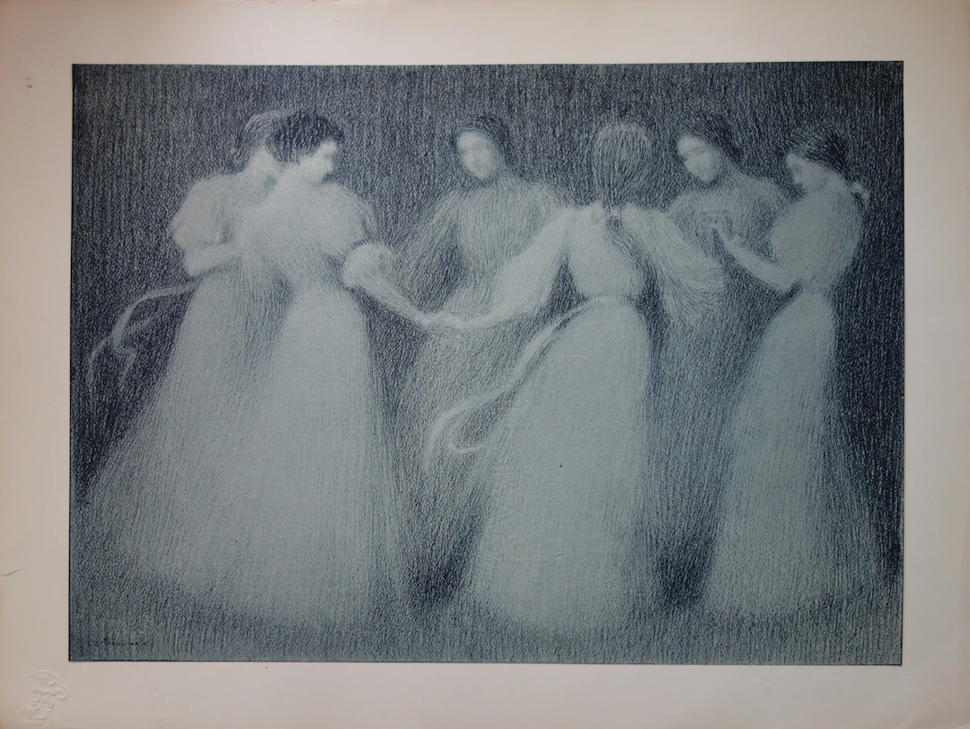 Henri LE SIDANER - La Ronde, 1987, Lithographie originale signée