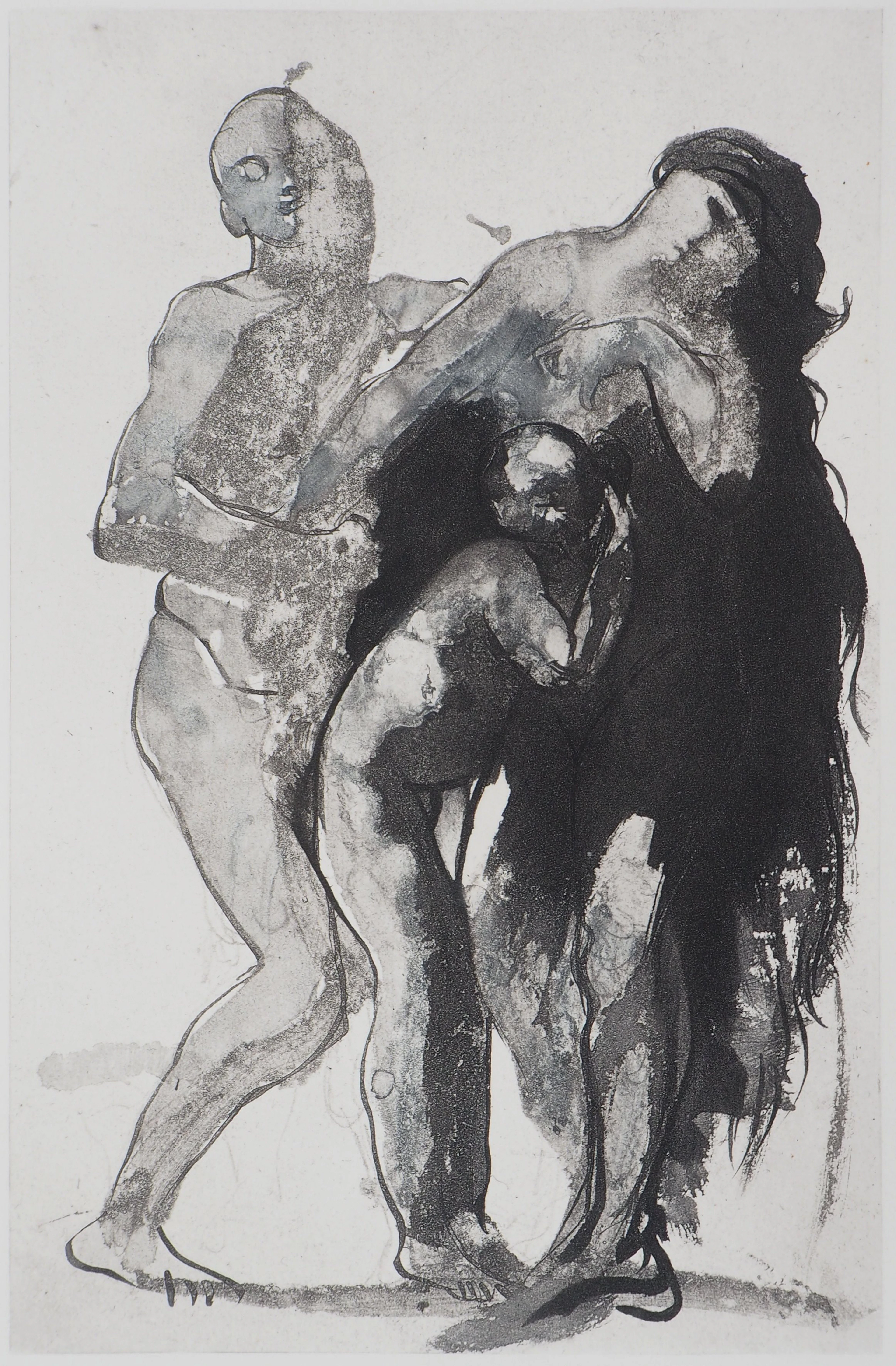 Auguste RODIN : Pastorale, Gravure