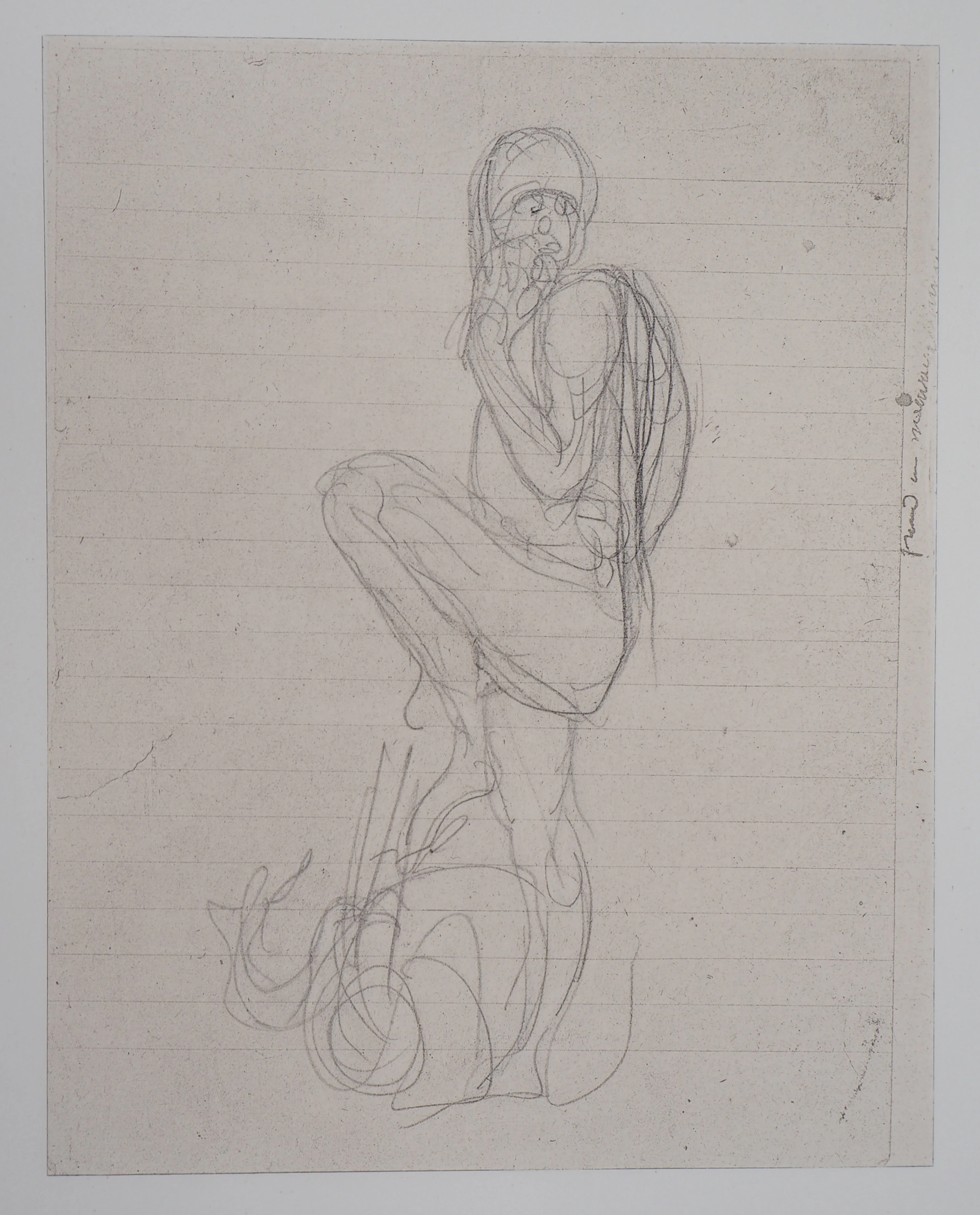 Auguste RODIN (d’après) : Ugolin - Gravure, 1897