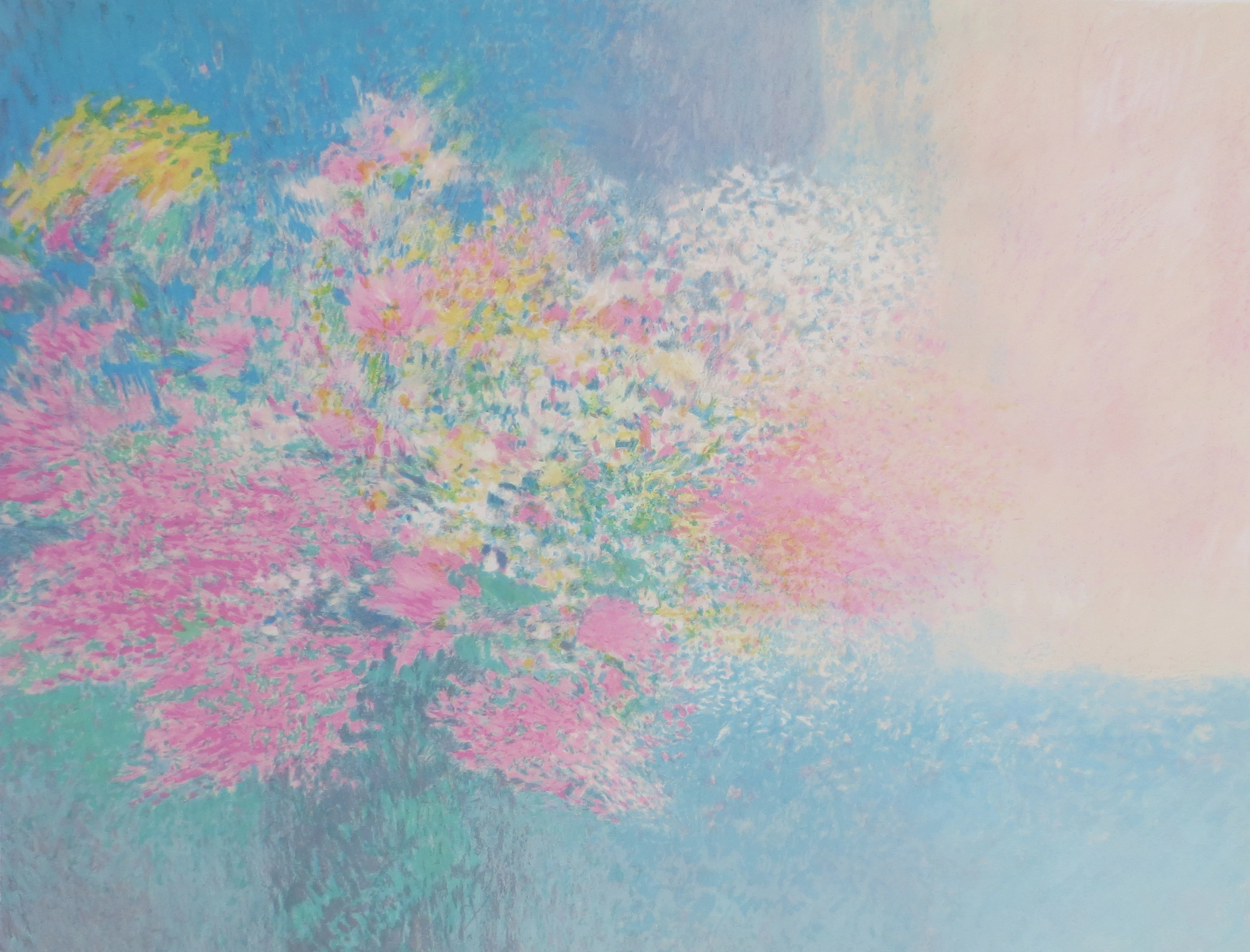 Claude MANOUKIAN - Bouquet à l’italienne - Lithographie signée et dédicacée