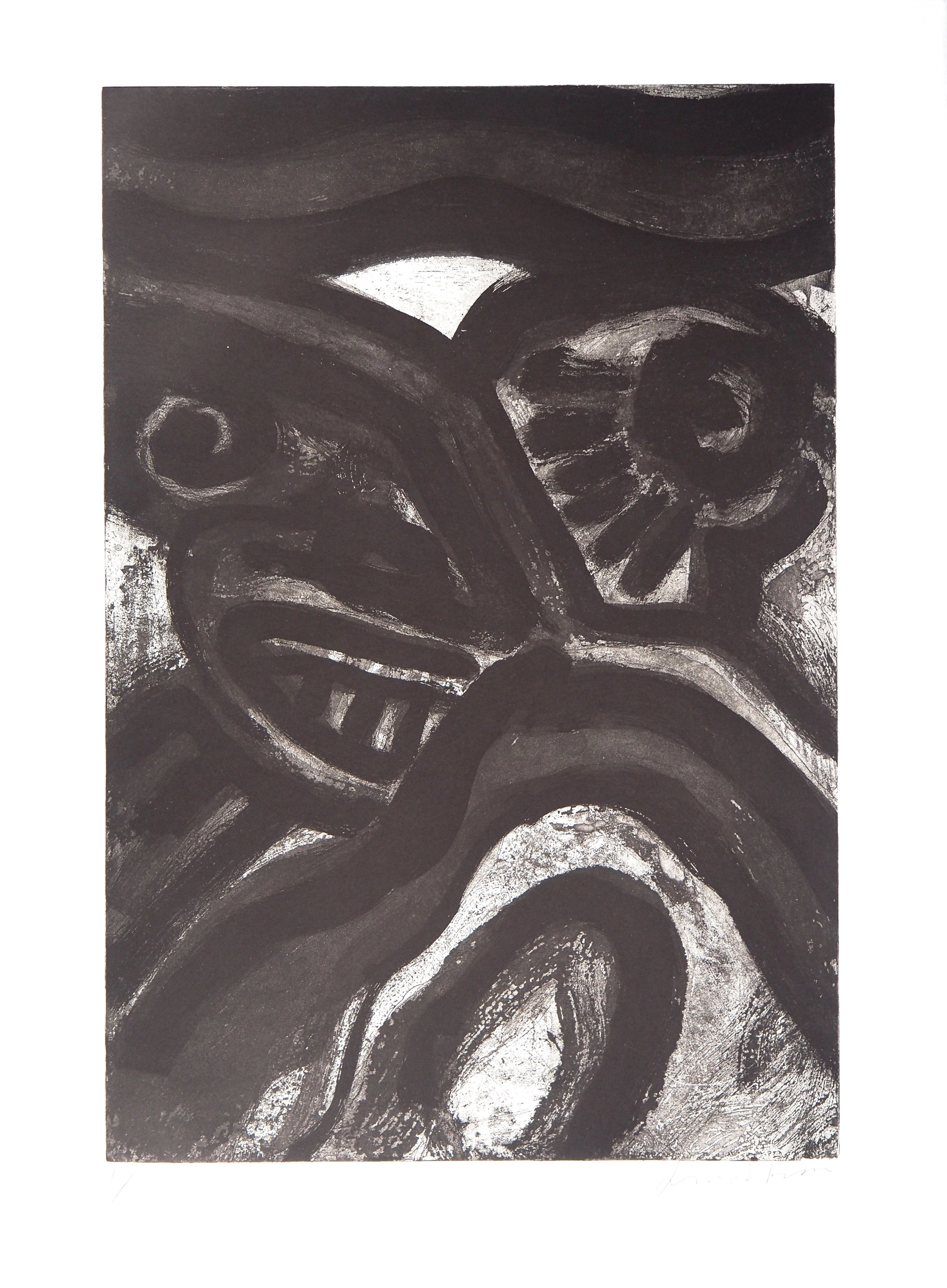 Bengt LINDSTROM : Rencontre, Gravure originale signée