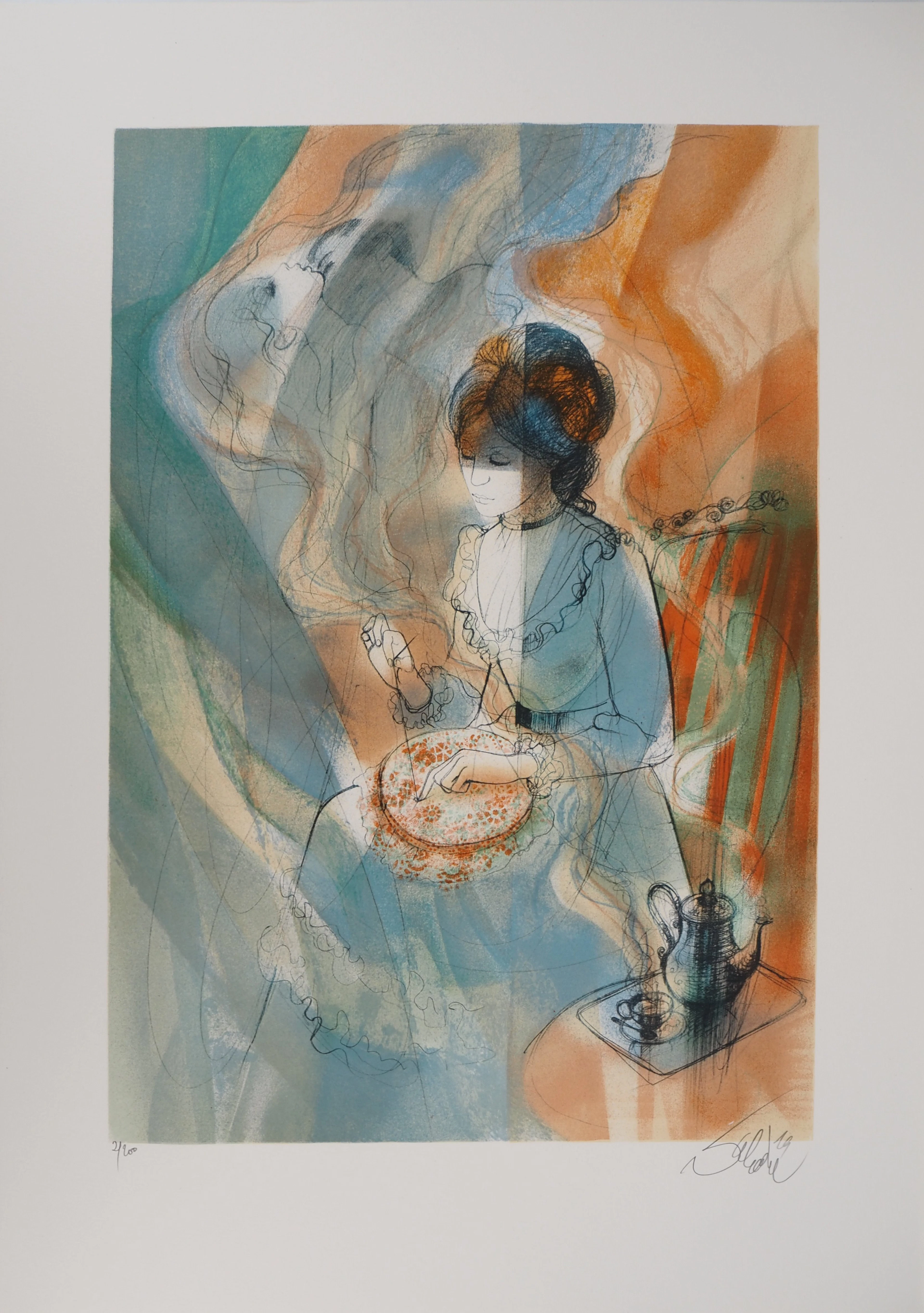 Jean-Baptiste VALADIÉ - Brassens : Pénélope, Lithographie originale Signée