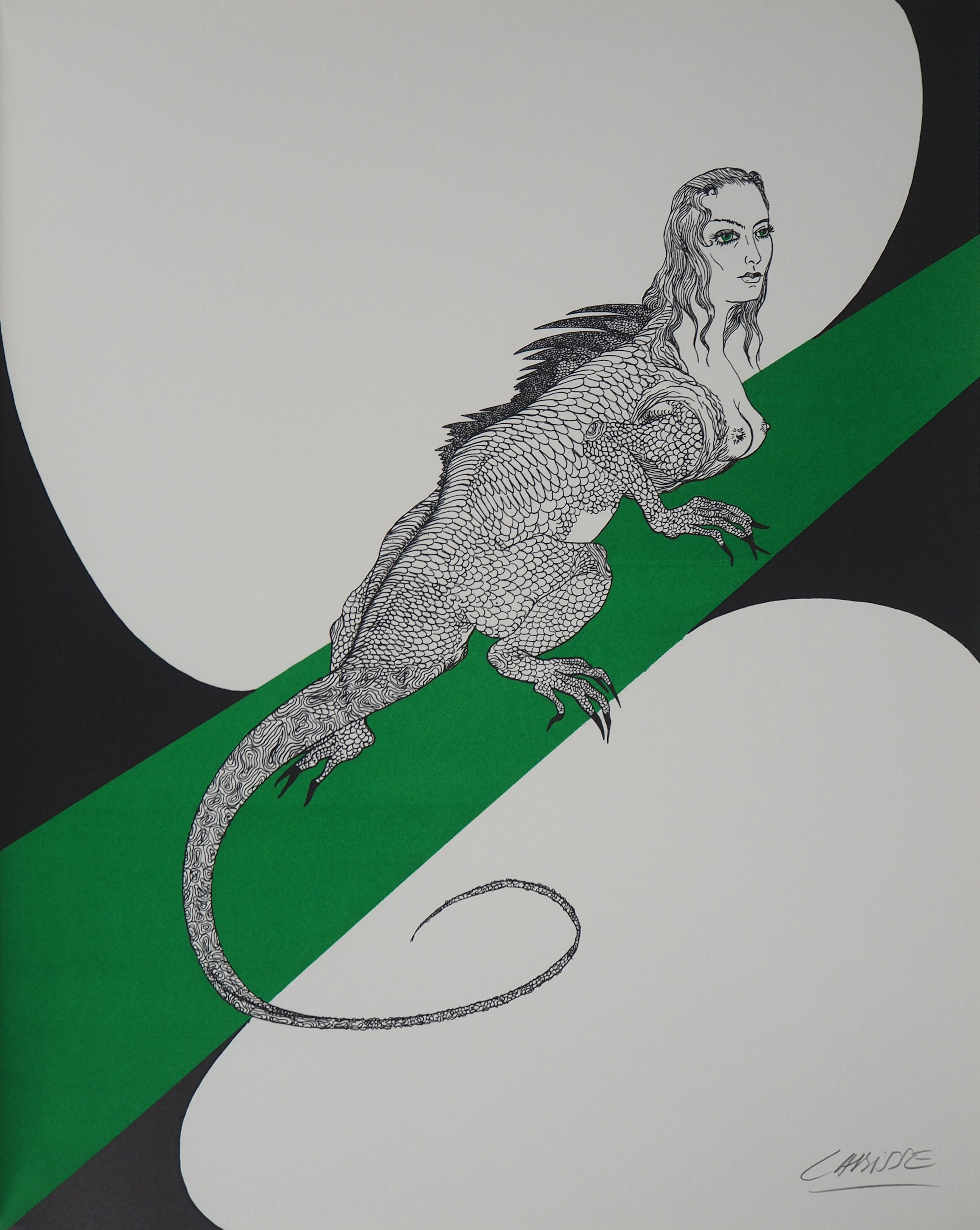 Félix LABISSE : La Guivre-Guénégote, Lithographie originale, signée
