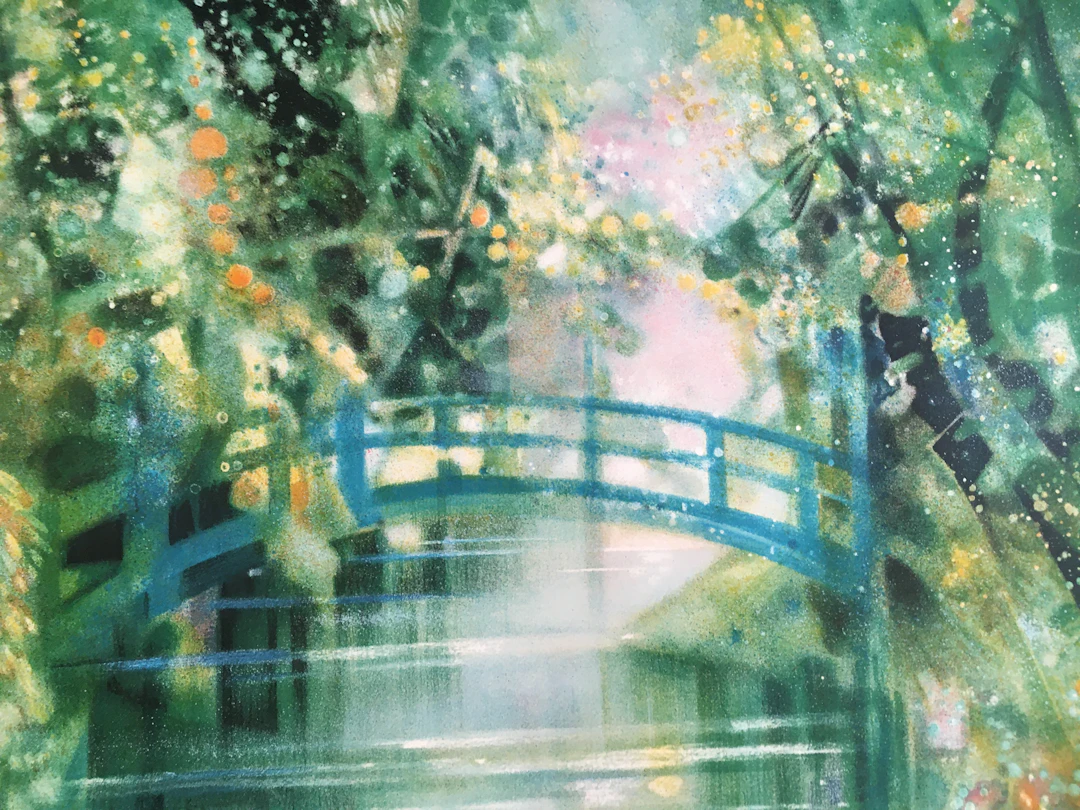 Camille HILAIRE - Le Pont à Giverny, 1989 - Lithographie signée au crayon