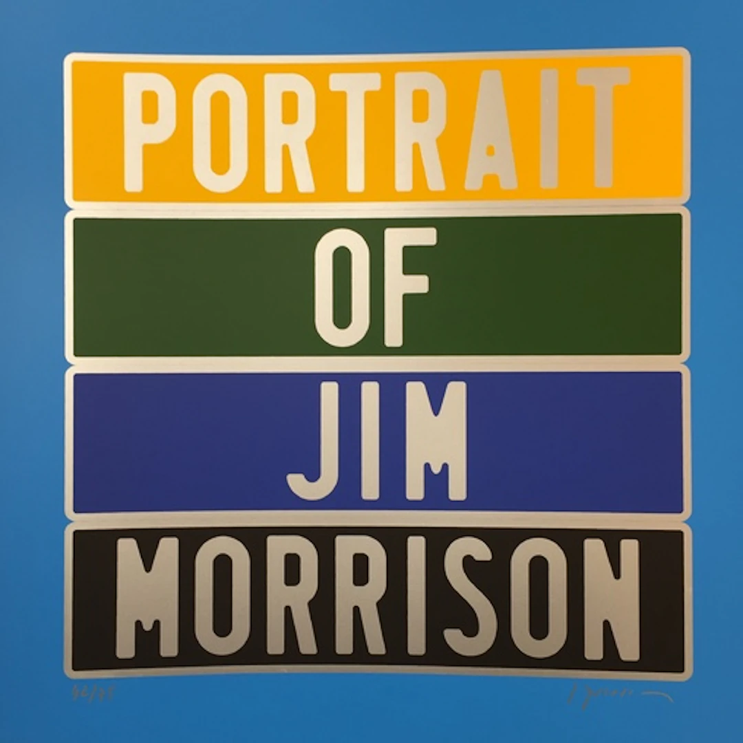Joel DUCORROY - Jim Morrison, 2012 - Sérigraphie signée