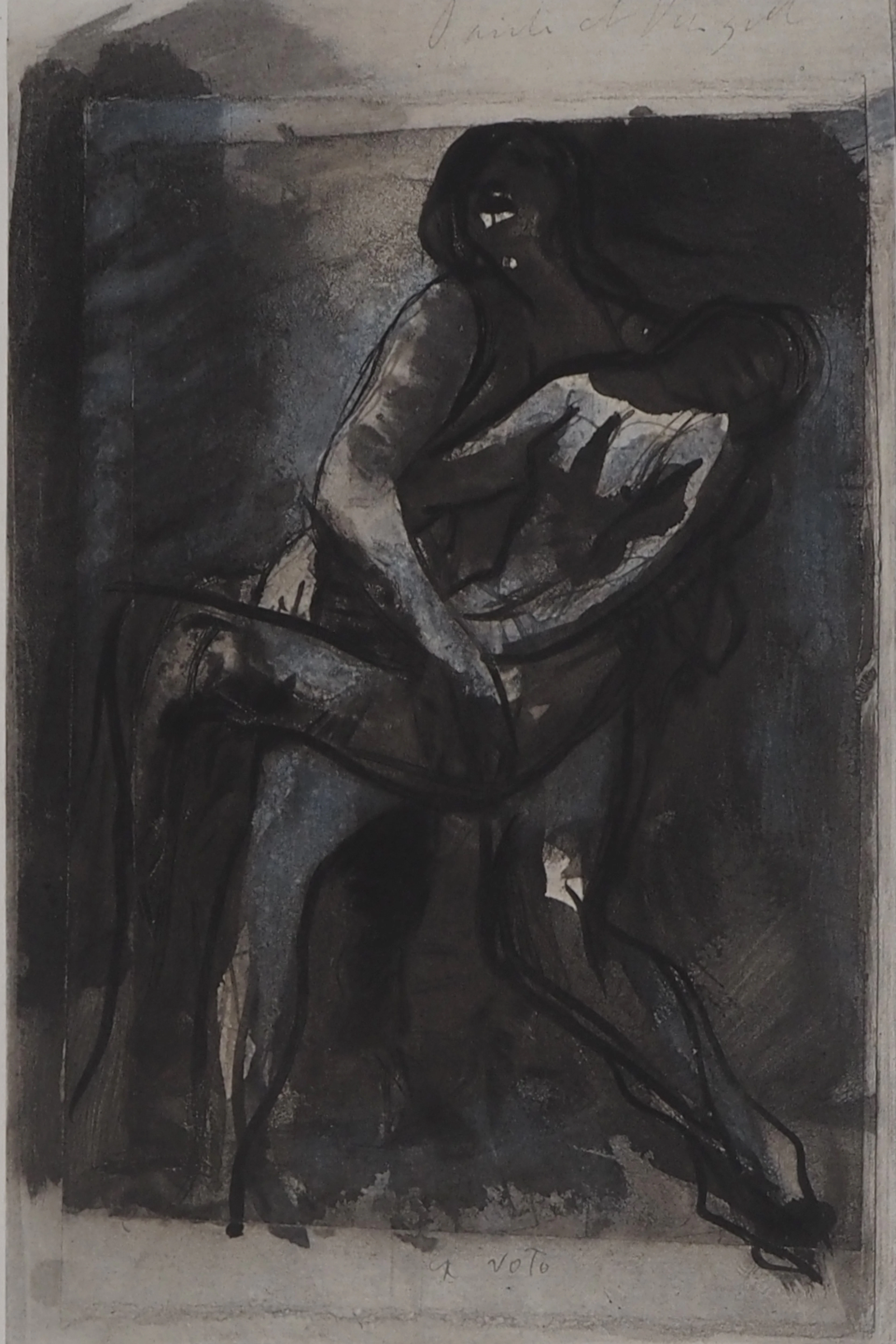Auguste RODIN : Le tango amoureux, Gravure