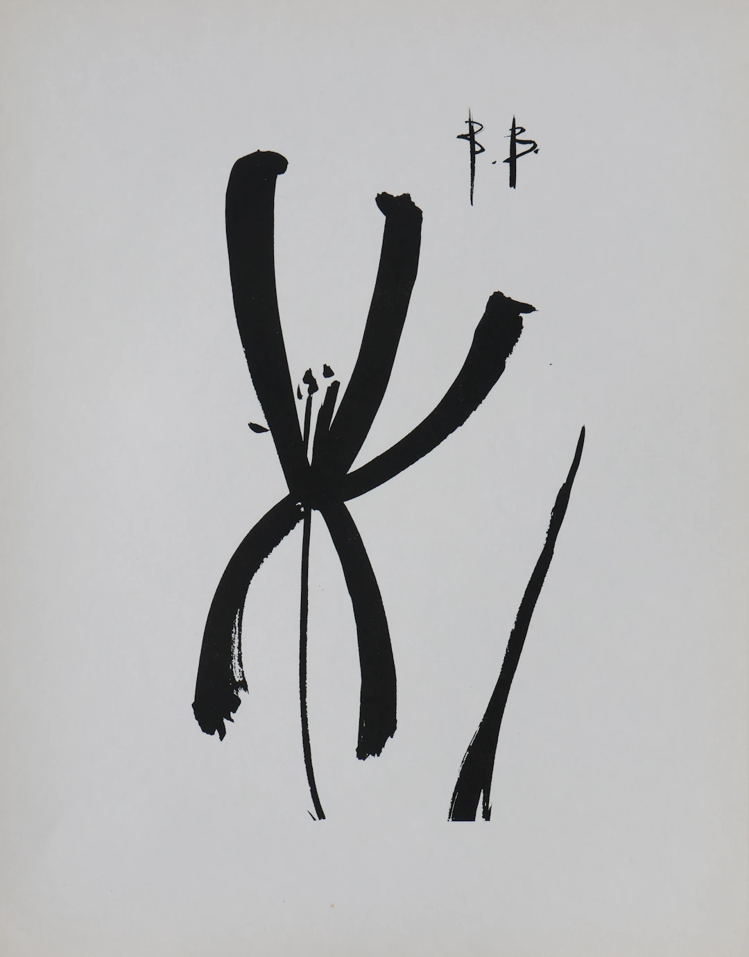 Bernard BUFFET : Iris de Ketsuke, Gravure originale signée
