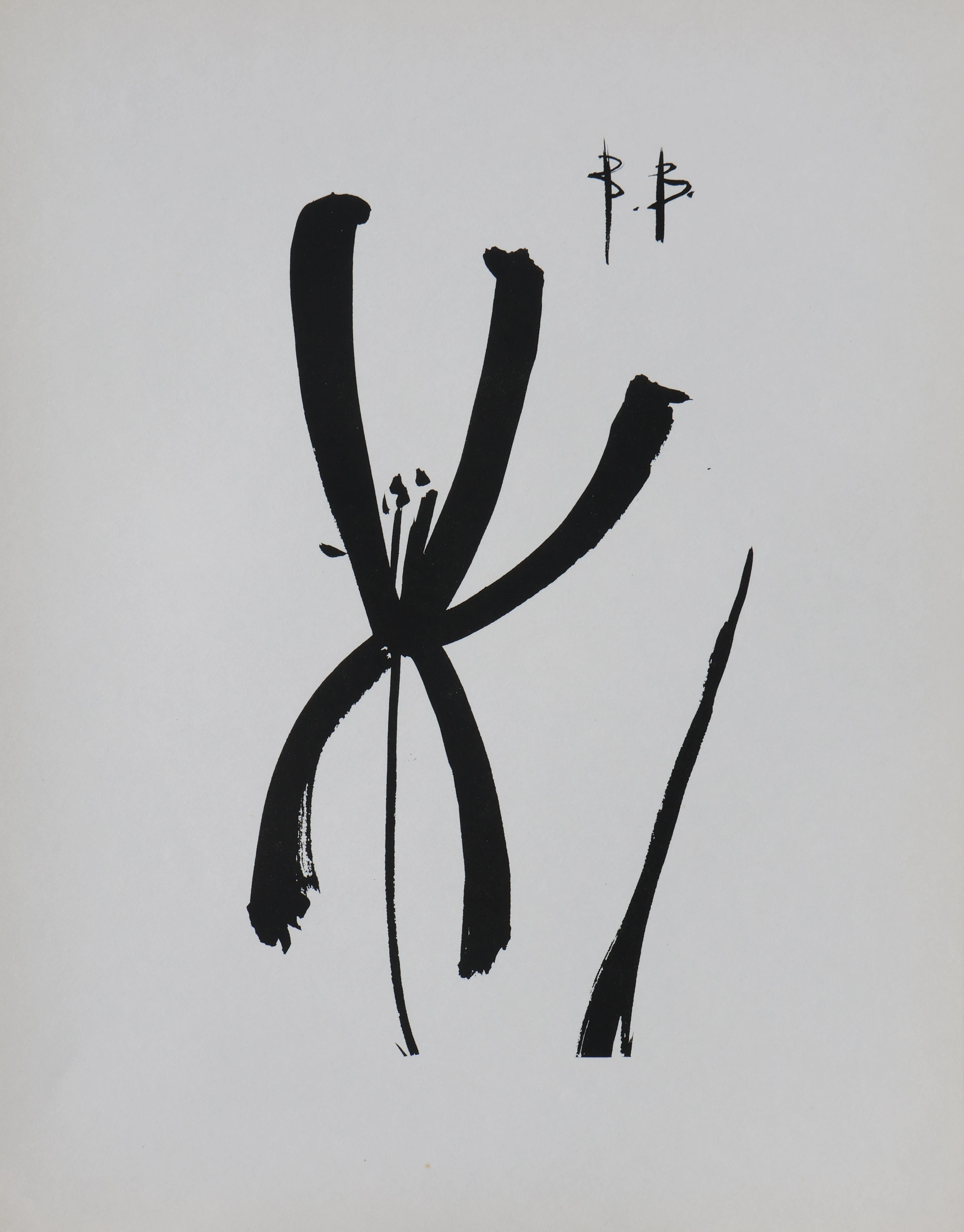 Bernard BUFFET : Iris de Ketsuke, Gravure originale signée