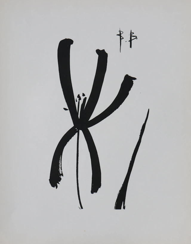 Bernard BUFFET : Iris de Ketsuke, Gravure originale signée