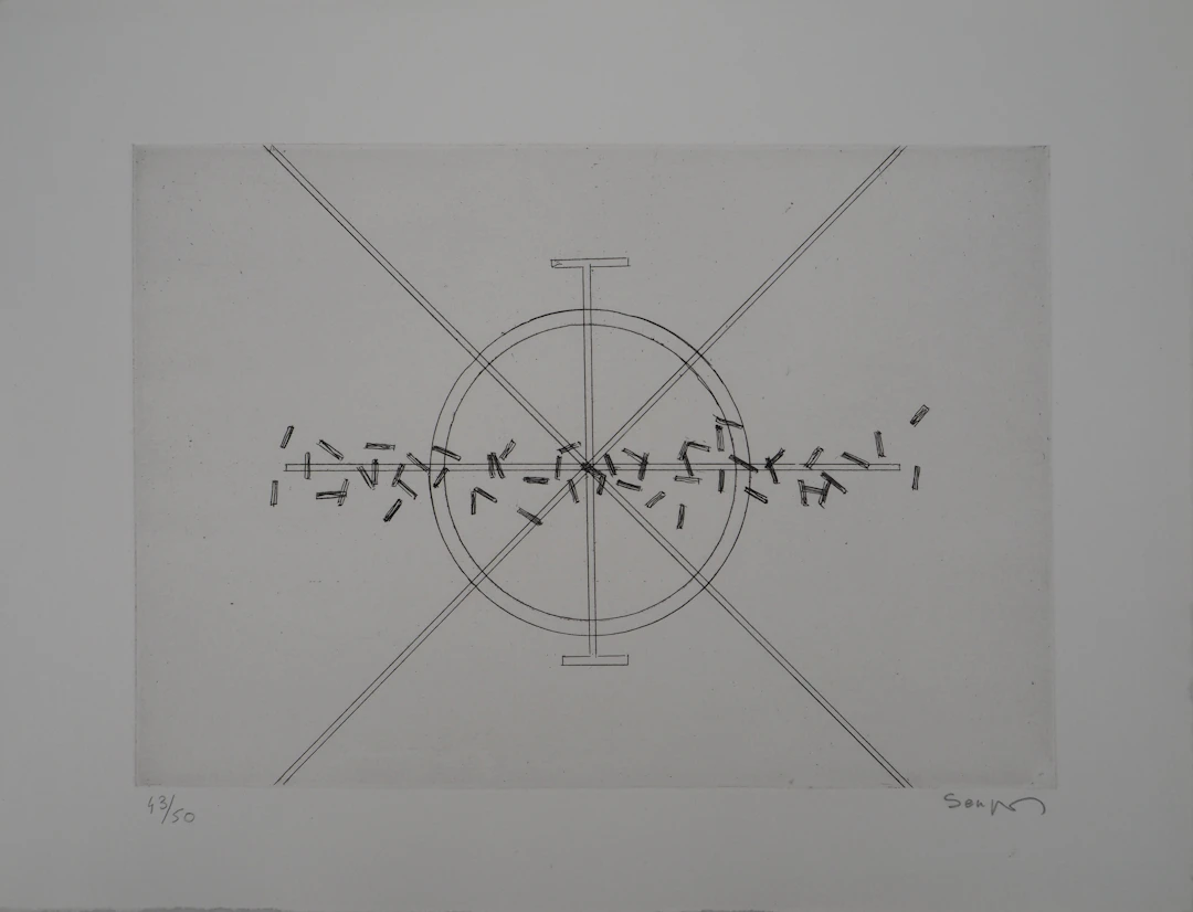 Michel SEUPHOR - Mythologie Imaginaire - Gravure originale, Signée
