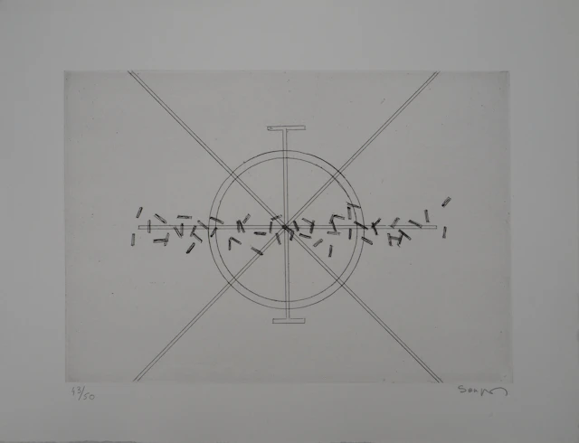 Michel SEUPHOR - Mythologie Imaginaire - Gravure originale, Signée