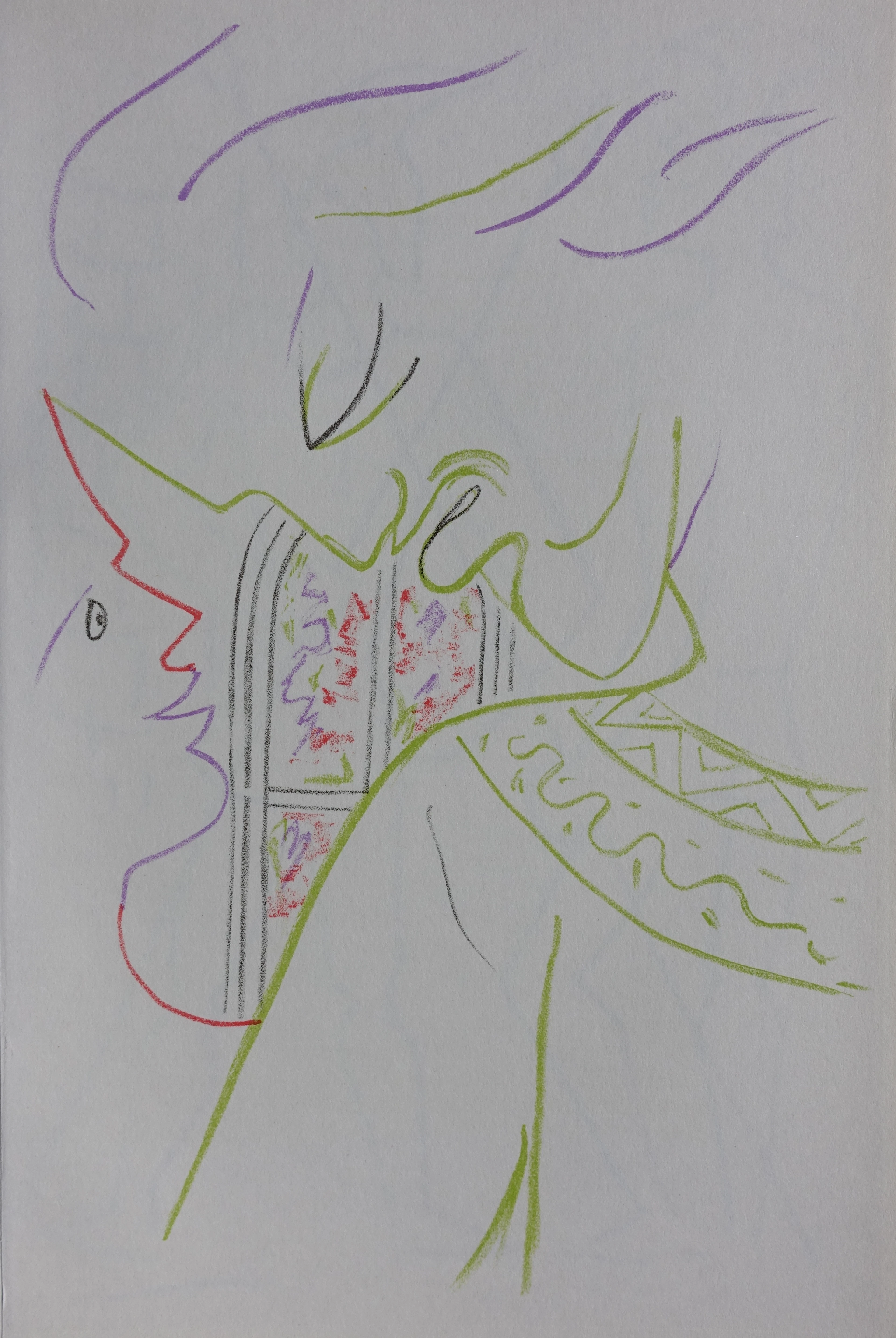 Jean COCTEAU : Le père bienveillant, 1957 - Lithographie originale