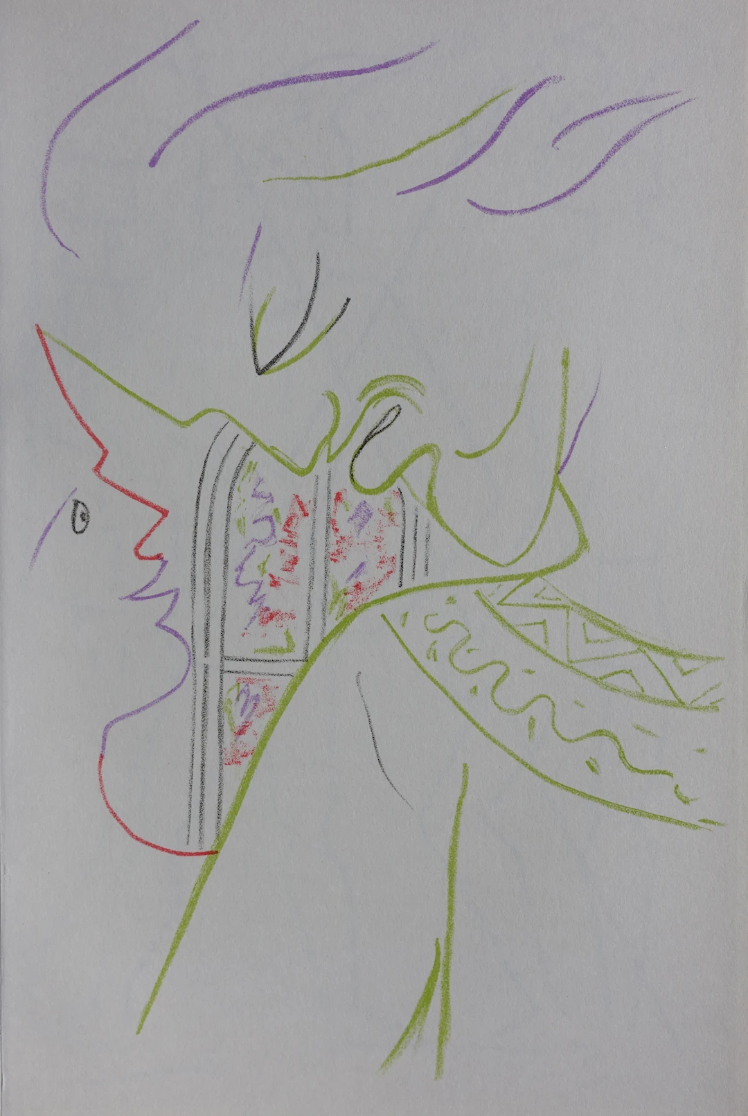Jean COCTEAU : Le père bienveillant, 1957 - Lithographie originale