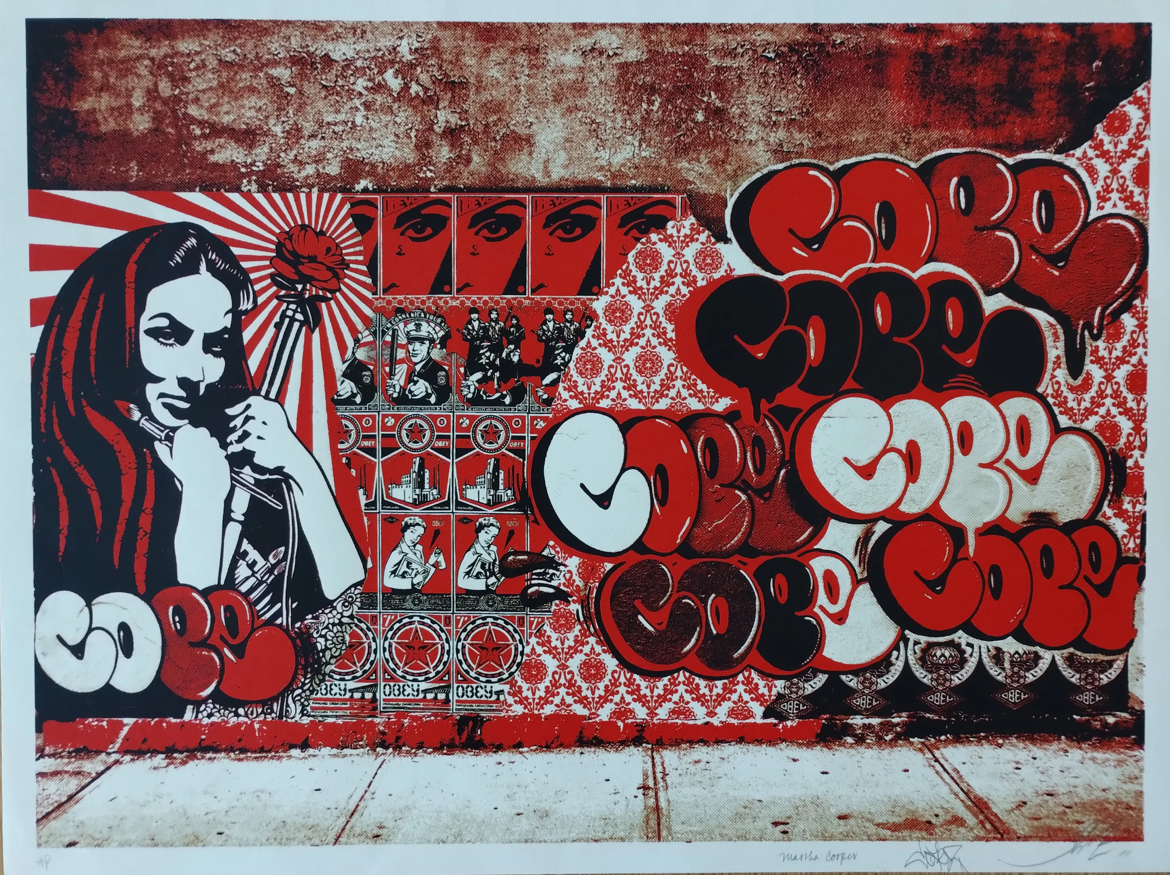 Shepard FAIREY (Obey) - Obey X Cope2 X Cooper, 2011 - Sérigraphie
