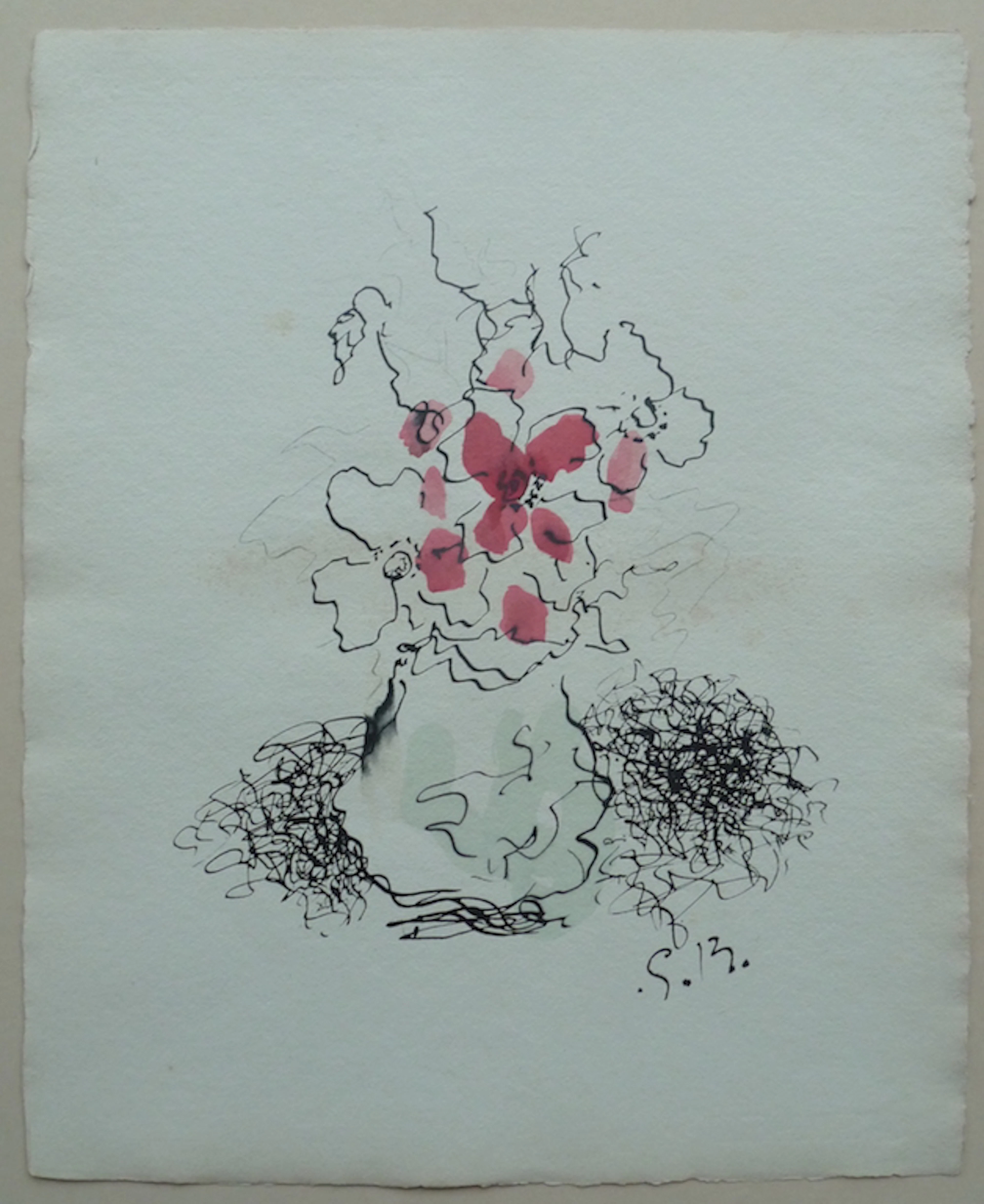 Georges BRAQUE : Le vase - Lithographie originale signée