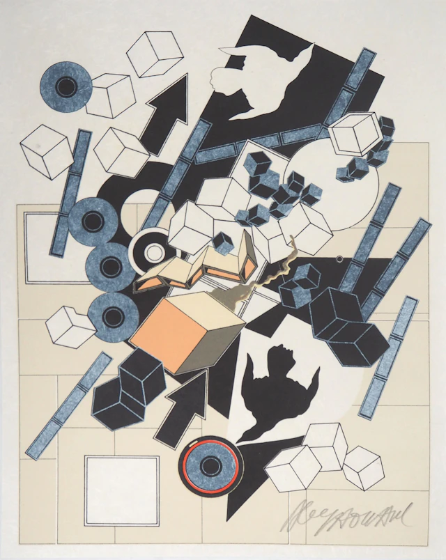 Alain LE YAOUANC : L’air - Lithographie originale signée