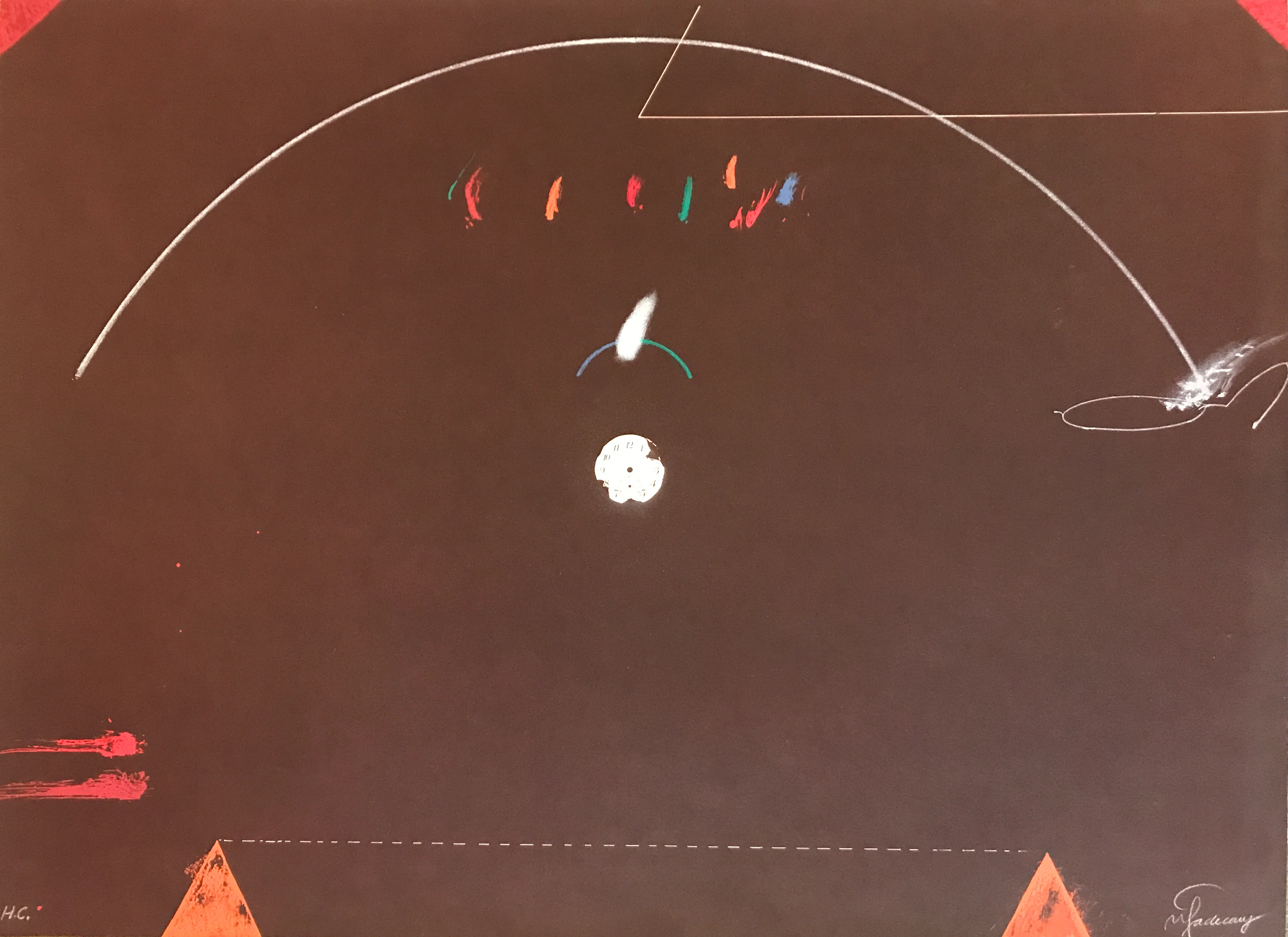 Joan-Pere VILADECANS - Entrebanc 17, 1975 - Lithographie signée au crayon