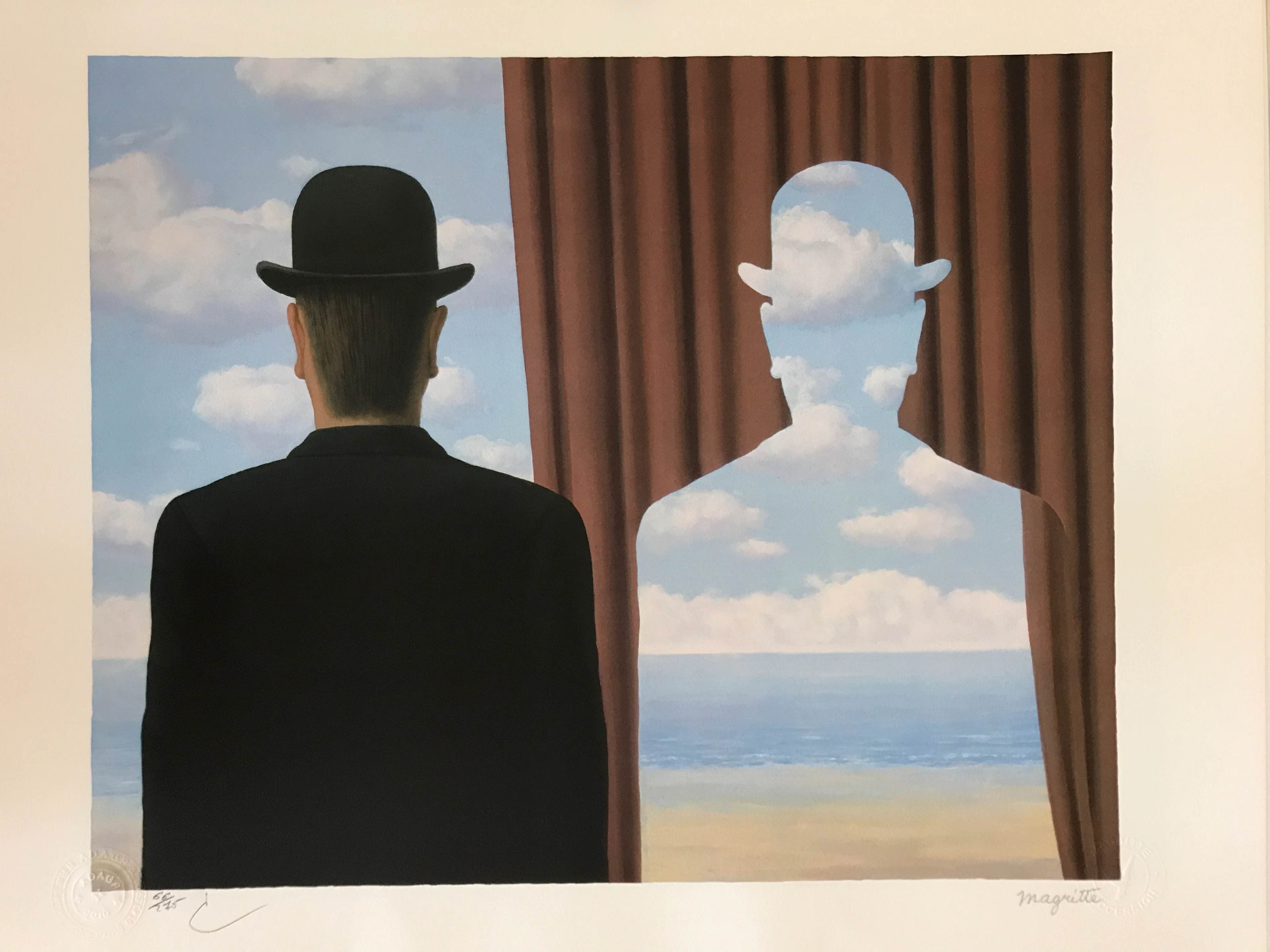 René MAGRITTE (d’après) - Décalcomanie - Lithographie
