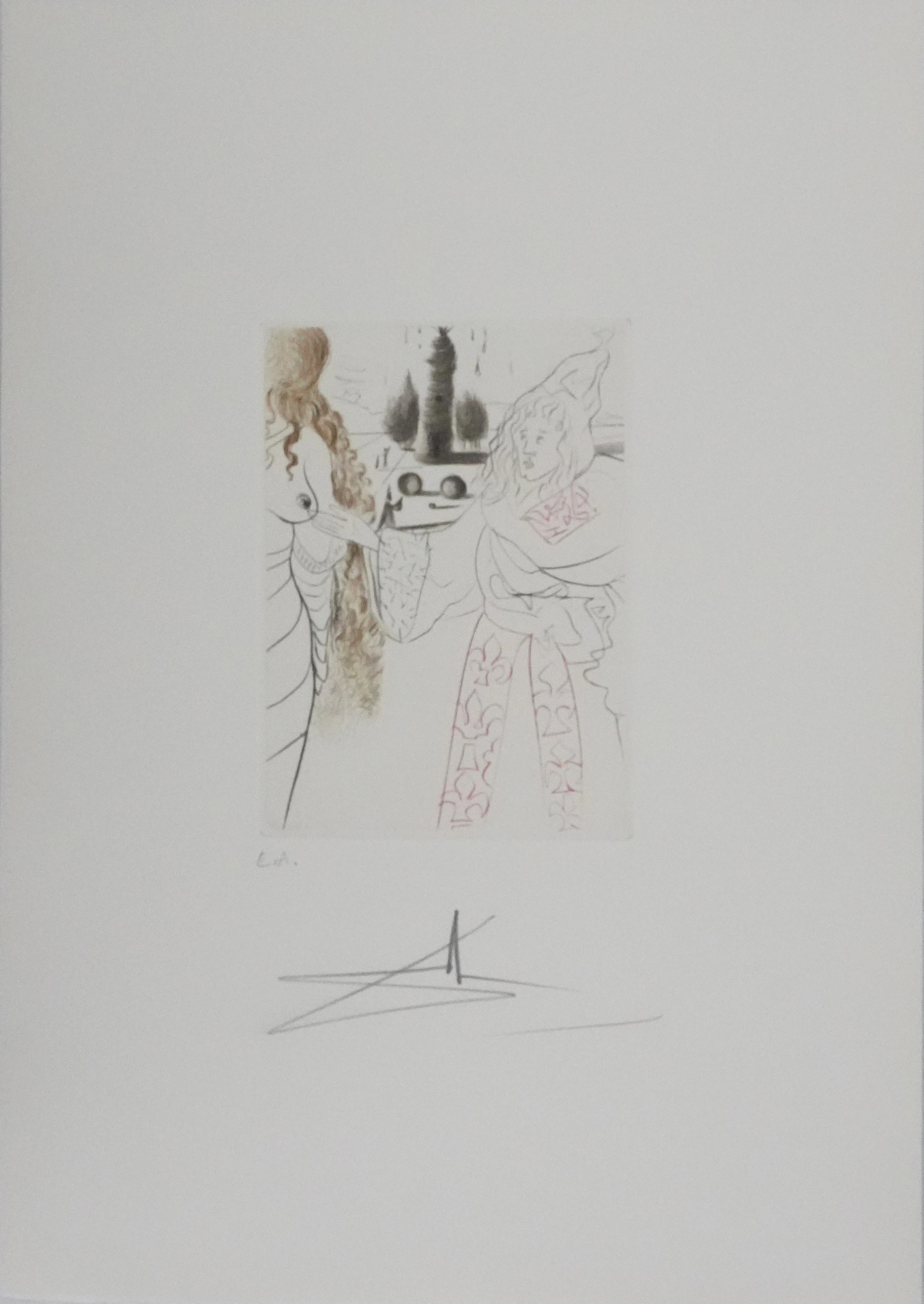 Salvador Dali - Décaméron : La femme adultère, 1972 - Gravure originale signée