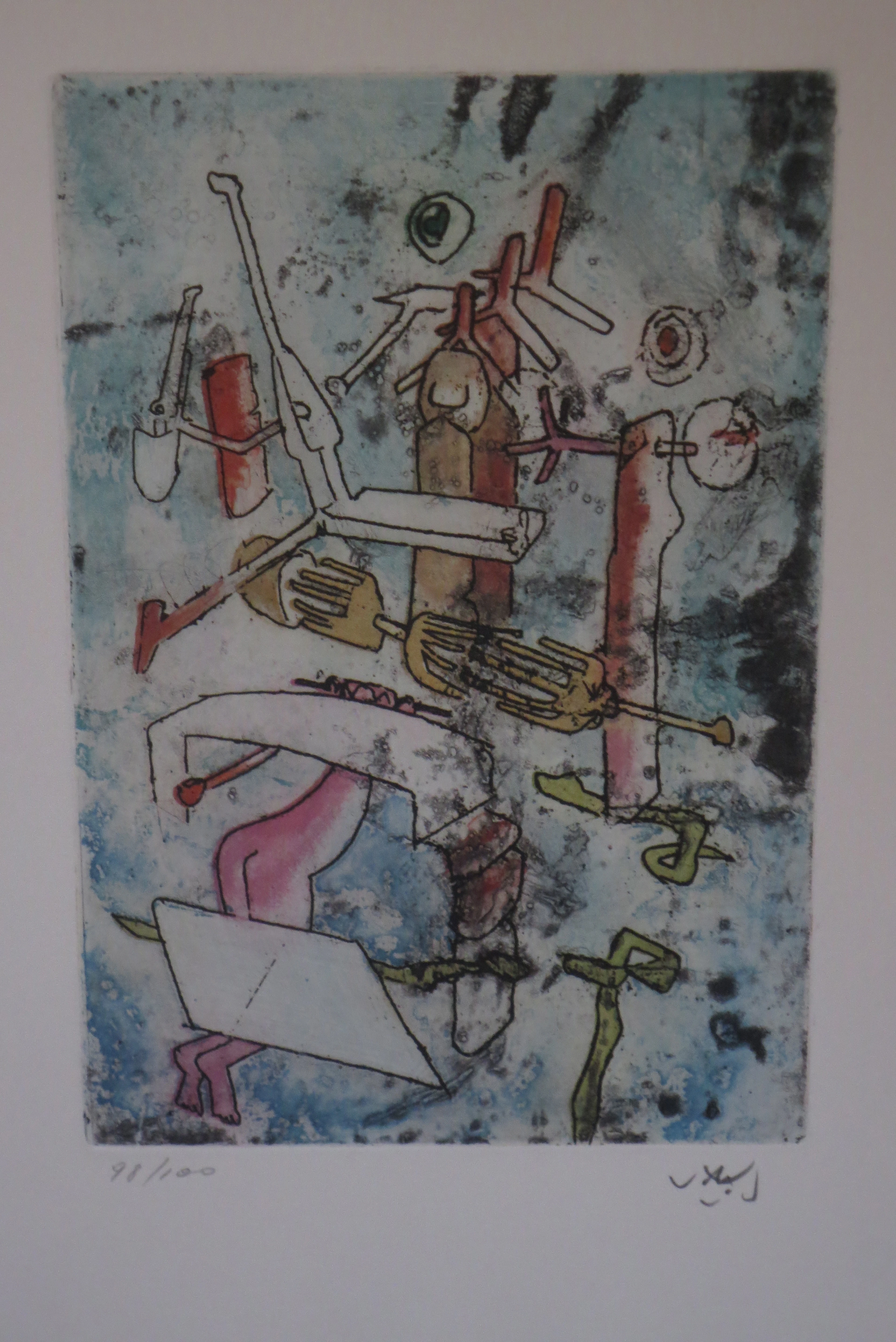 Roberto MATTA - Songes, songes, 1976 - Gravure signée au crayon