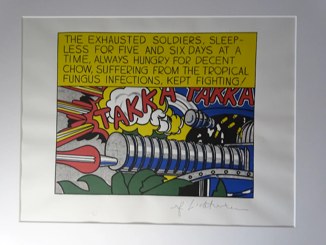 Roy Lichtenstein (d’après) - Takk Takkk, lithographie de 1987