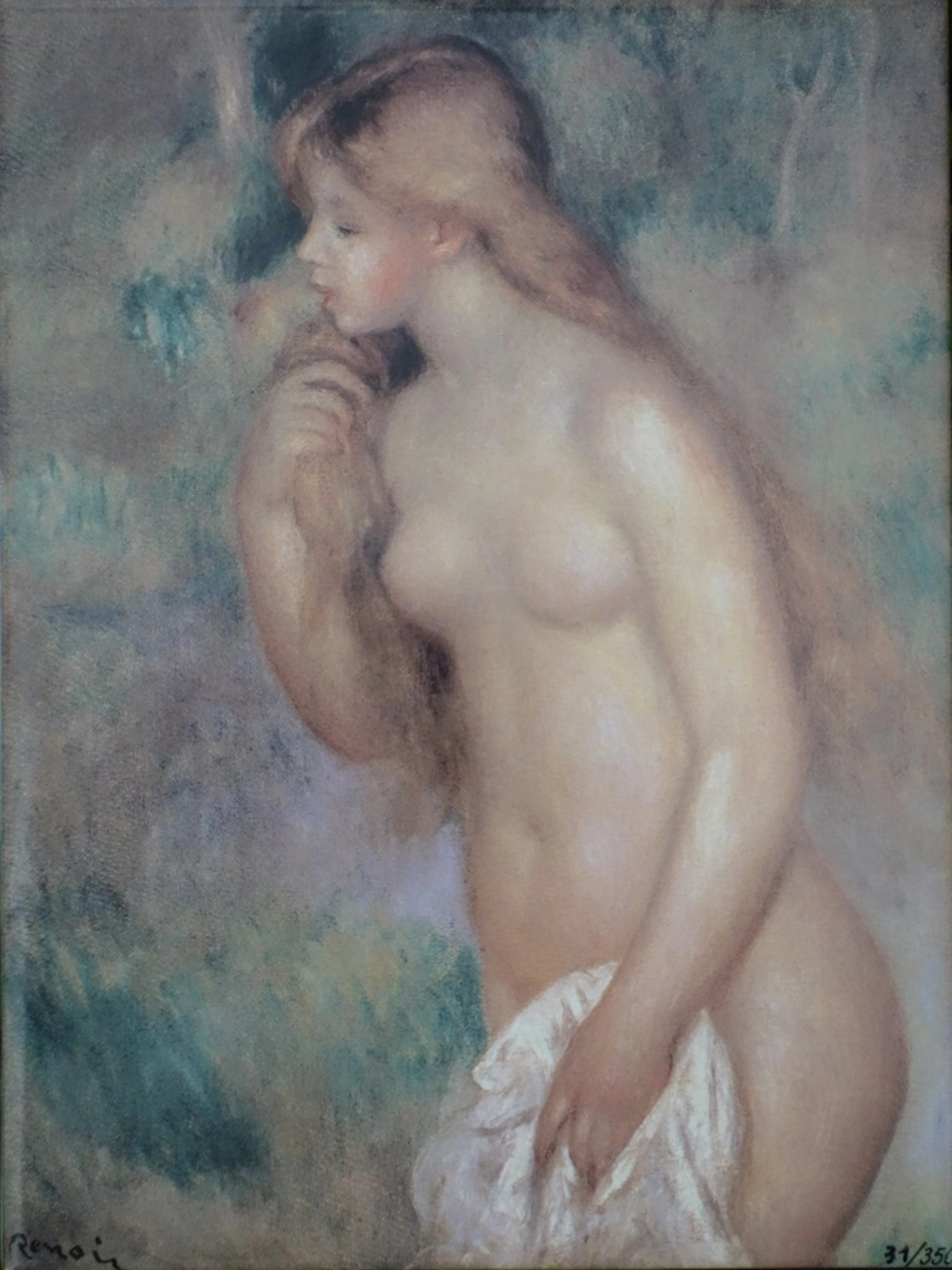 Pierre Auguste RENOIR (d’après) : Baigneuse debout - Sérigraphie signée