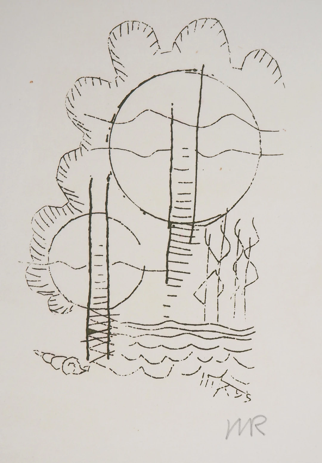 Man RAY : Fleurs oniriques, Hélène, 1969 - Gravure originale signée