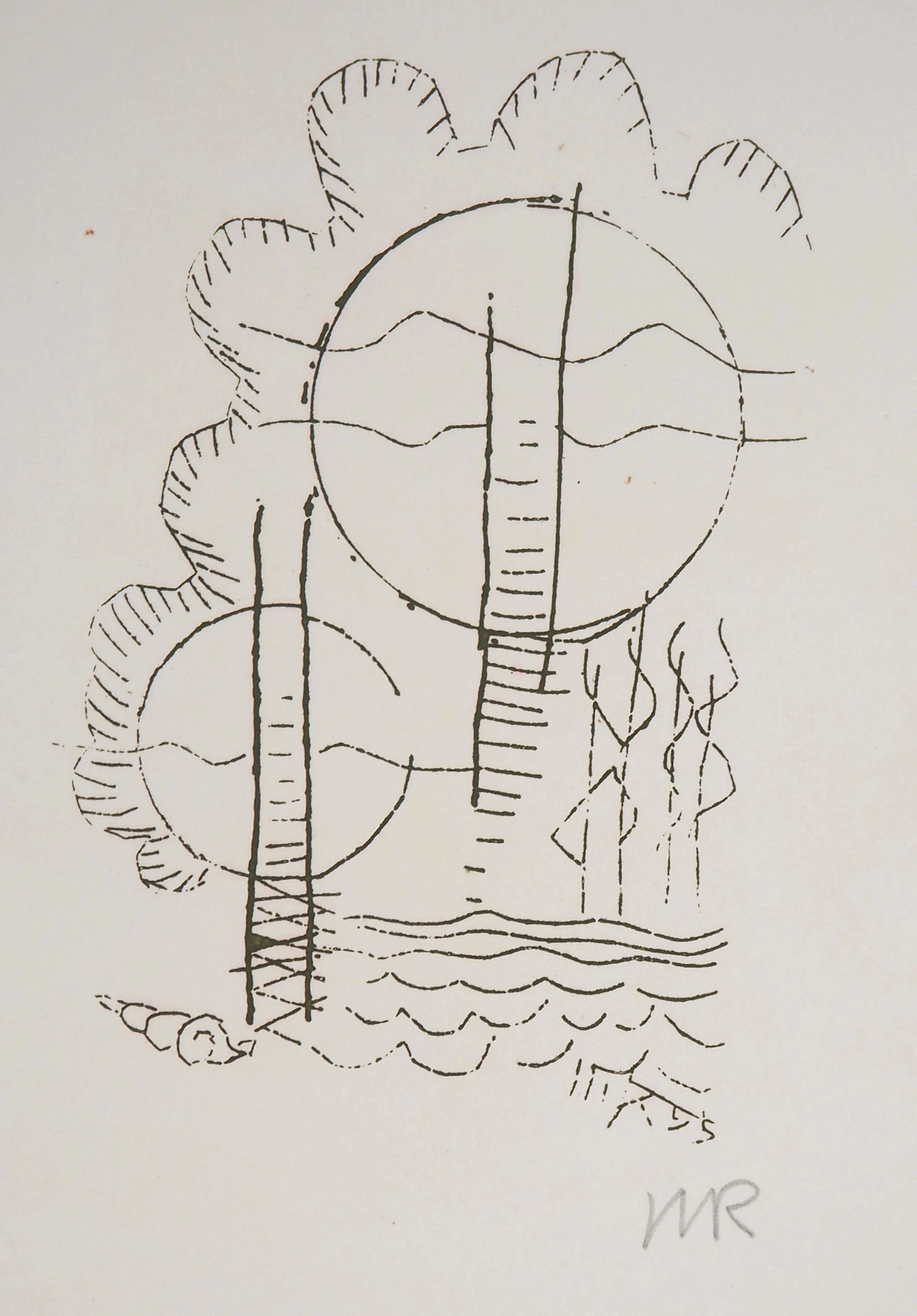 Man RAY : Fleurs oniriques, Hélène, 1969 - Gravure originale signée