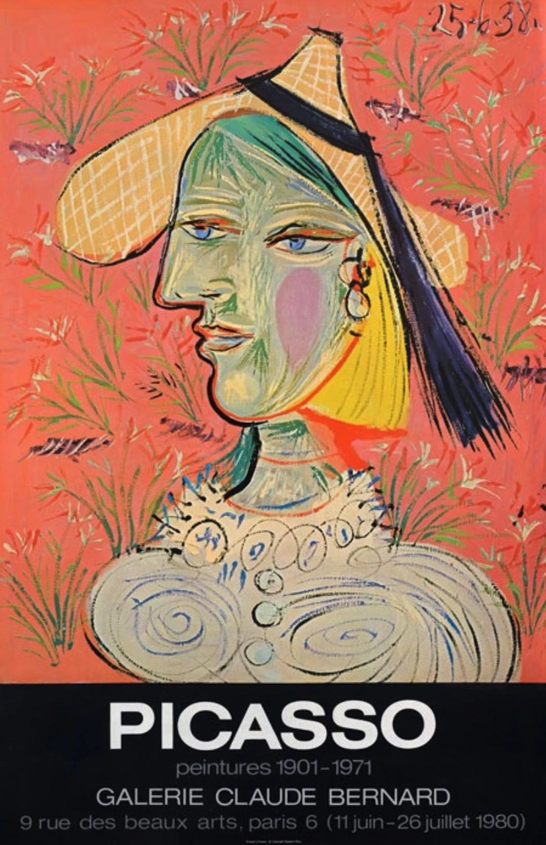 Pablo PICASSO (d’après) - Peintures 1901-1971 - Affiche originale d’exposition