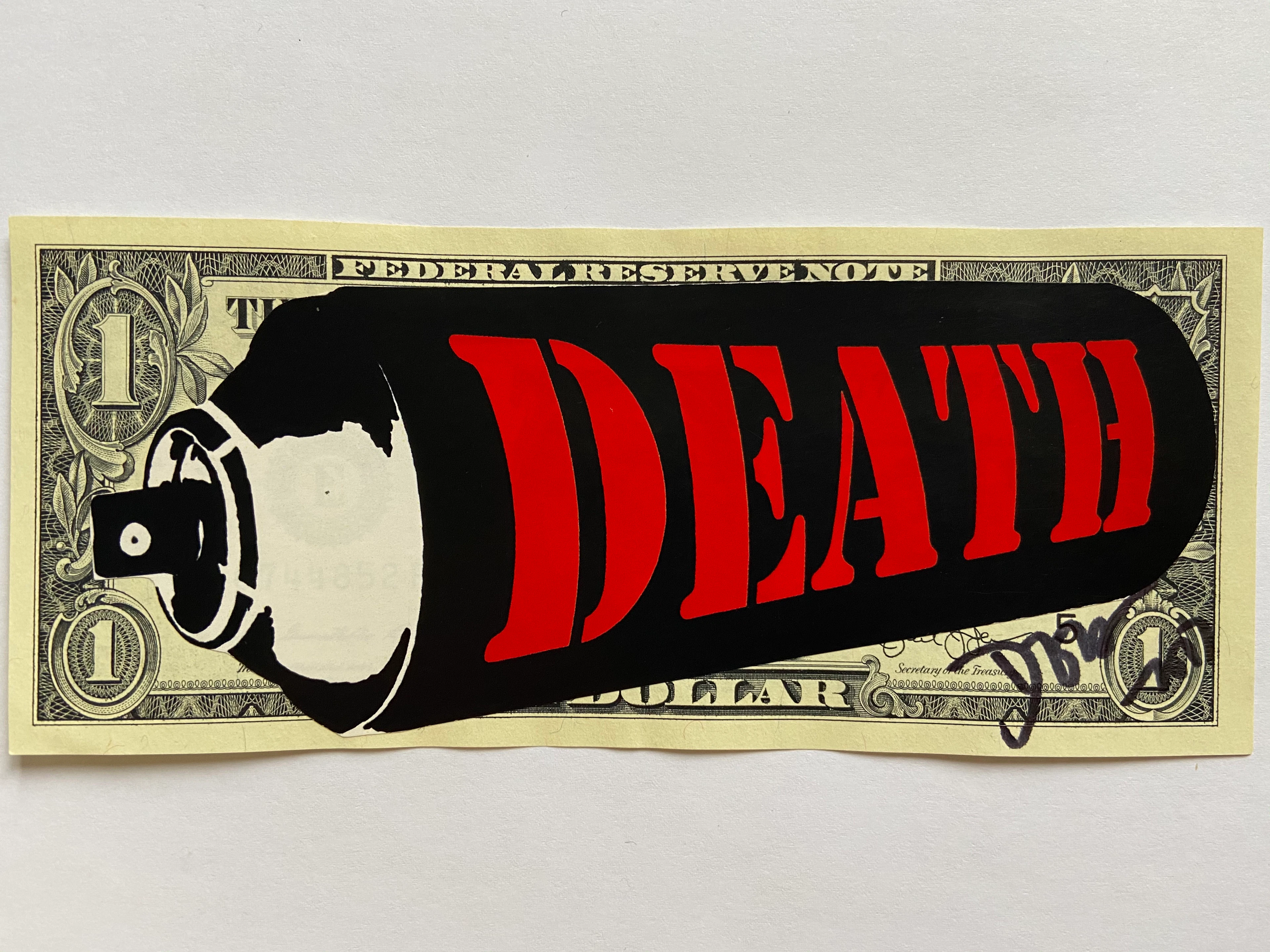 Death NYC - Red Death Spray, 2017 - Collage