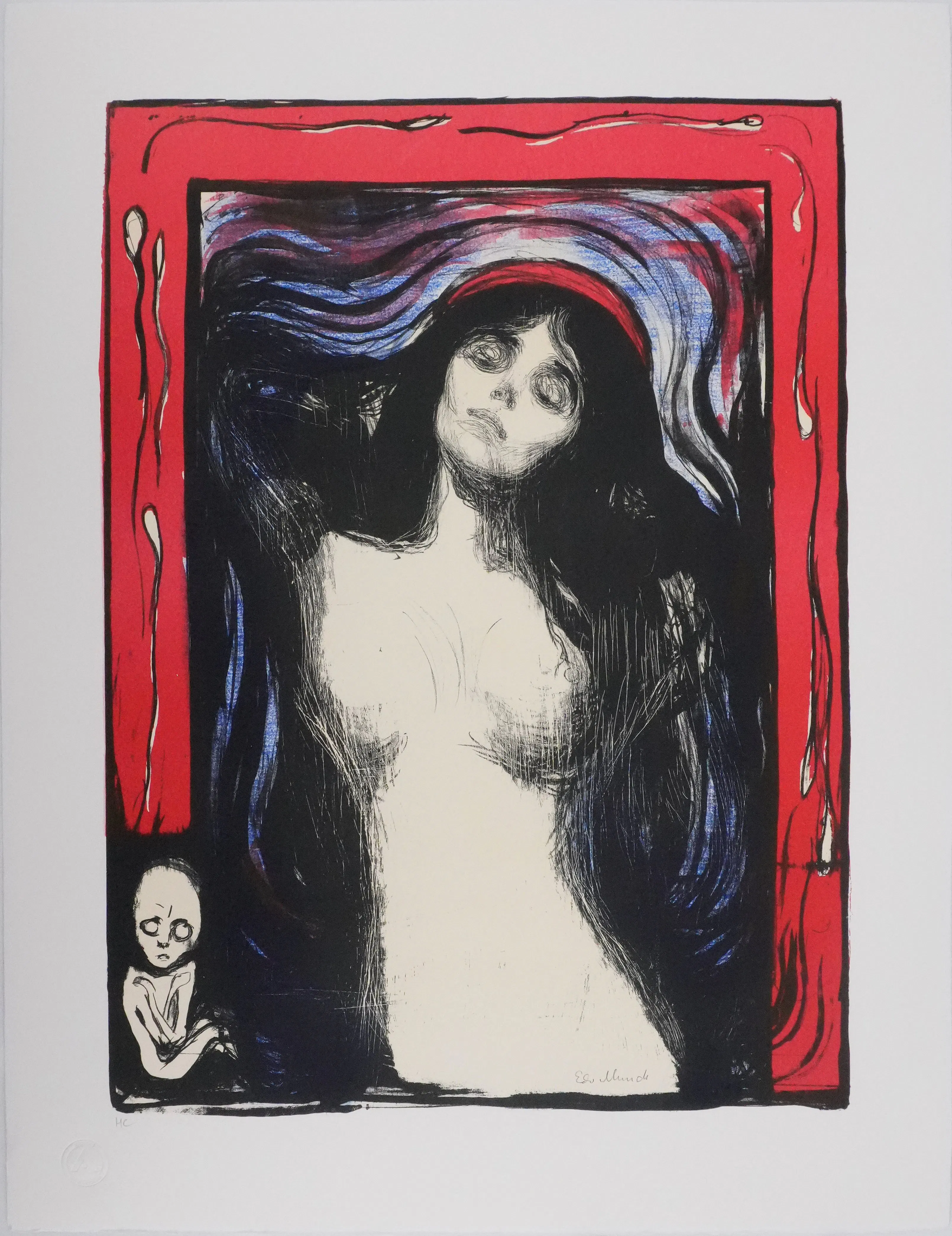 Edvard MUNCH : La Madone, Lithographie signée
