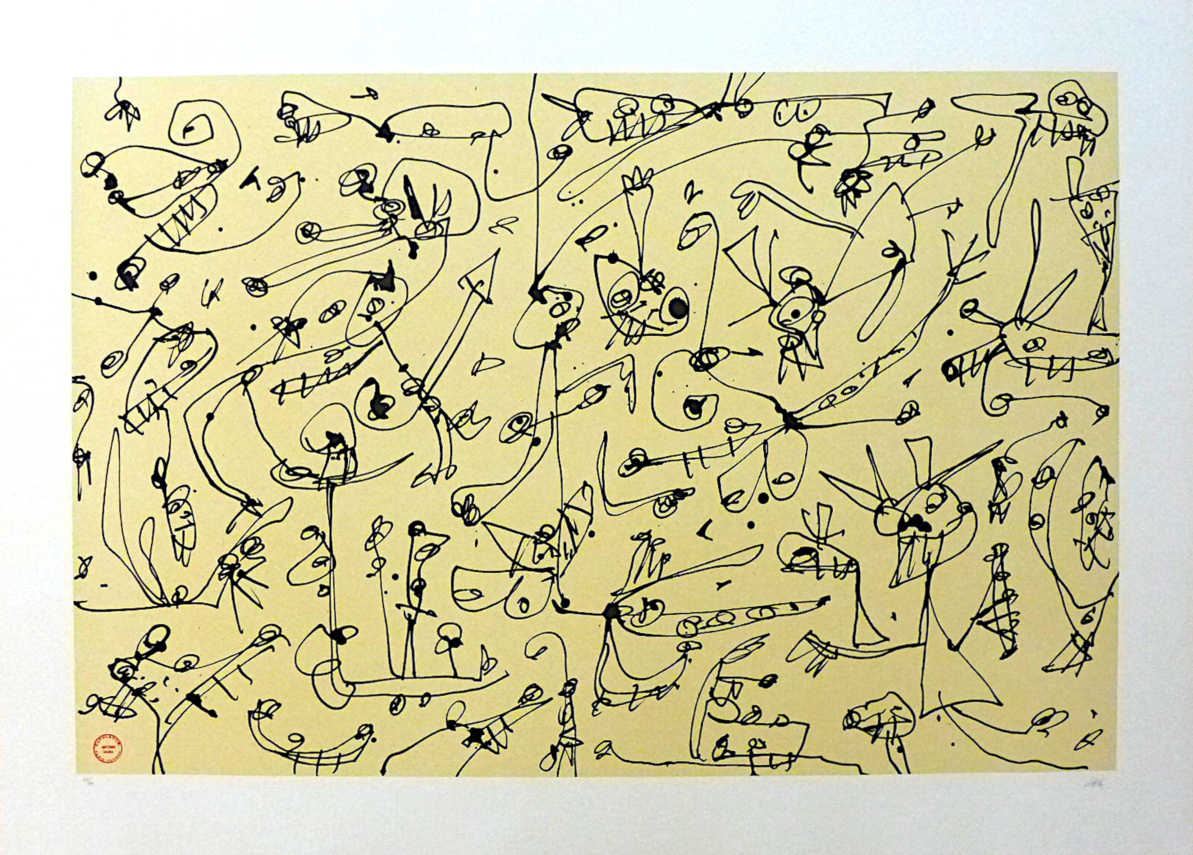 Antonio SAURA - Abierta 3 - Lithographie signée au crayon