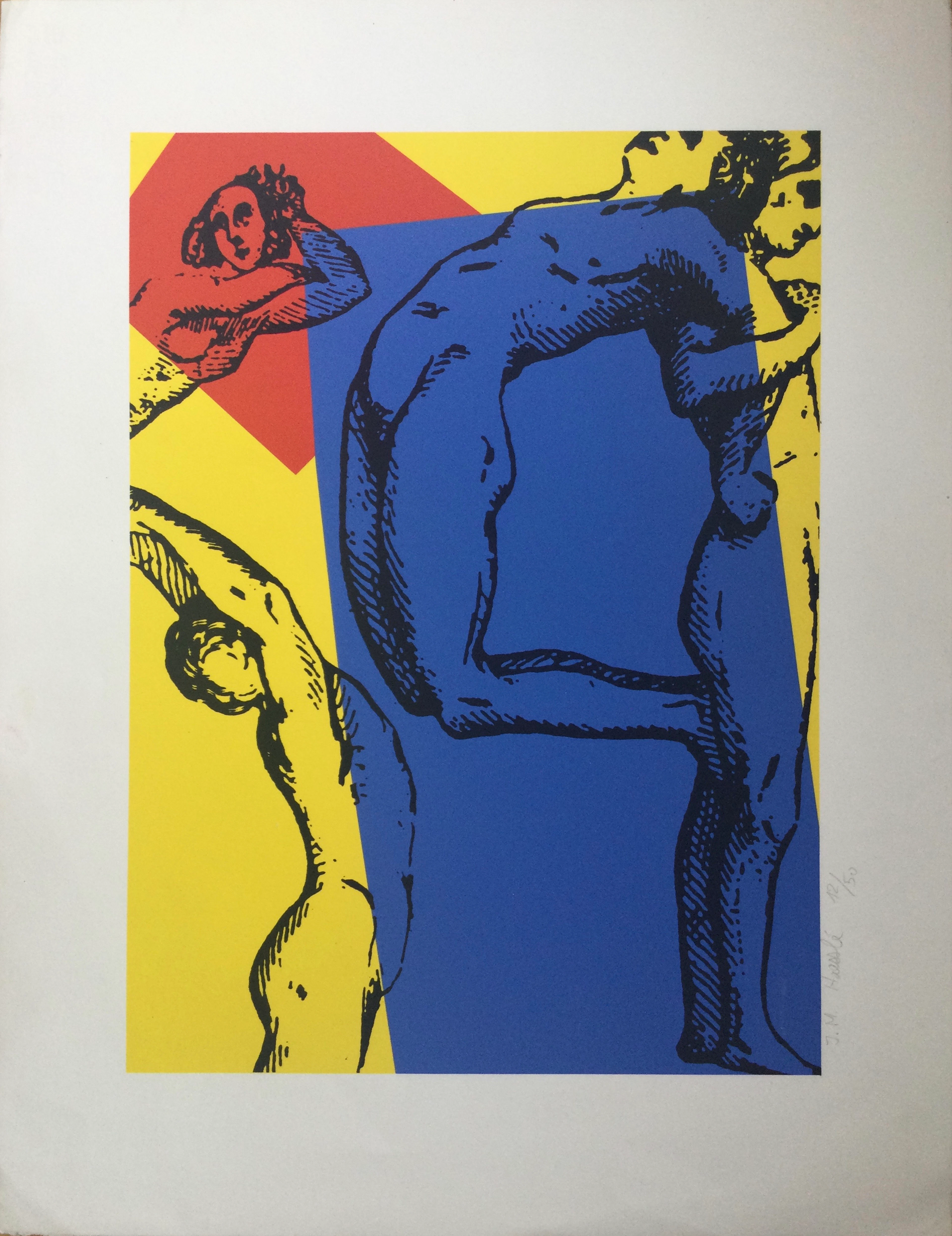 Jean-Marie HAESSLÉ - N2X,1994 - Sèrigraphie originale signée