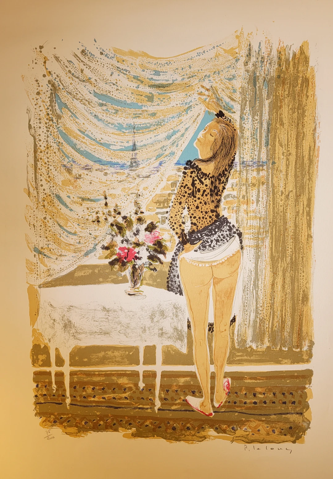 Pierre LELONG - Claudine de Colette, 1960 - Lithographie originale signée