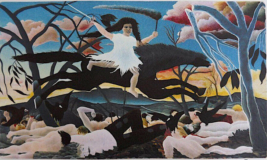 Henri Rousseau (d’après) - Le Douanier Rousseau, Guerre - Lithographie