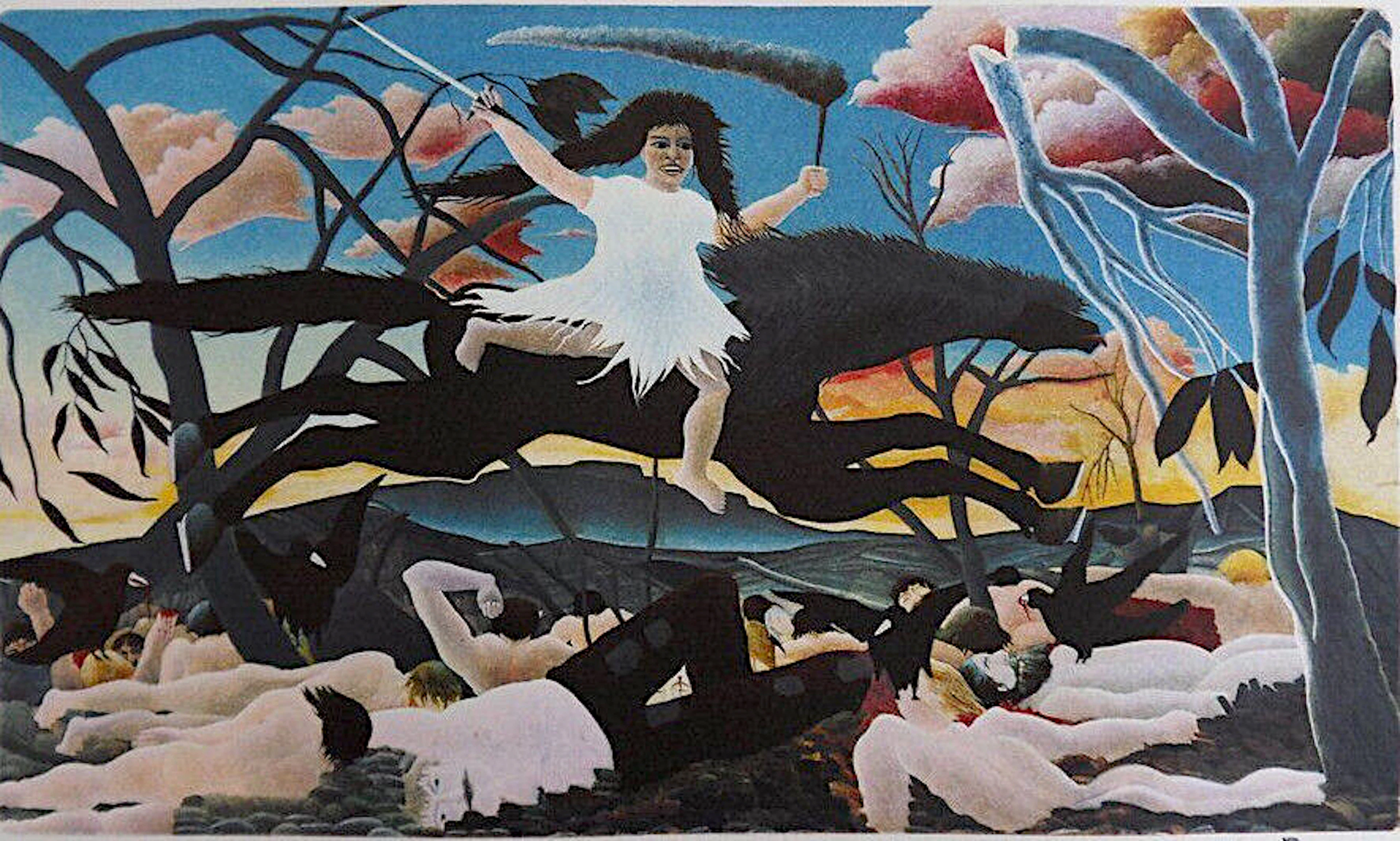 Henri Rousseau (d’après) - Le Douanier Rousseau, Guerre - Lithographie