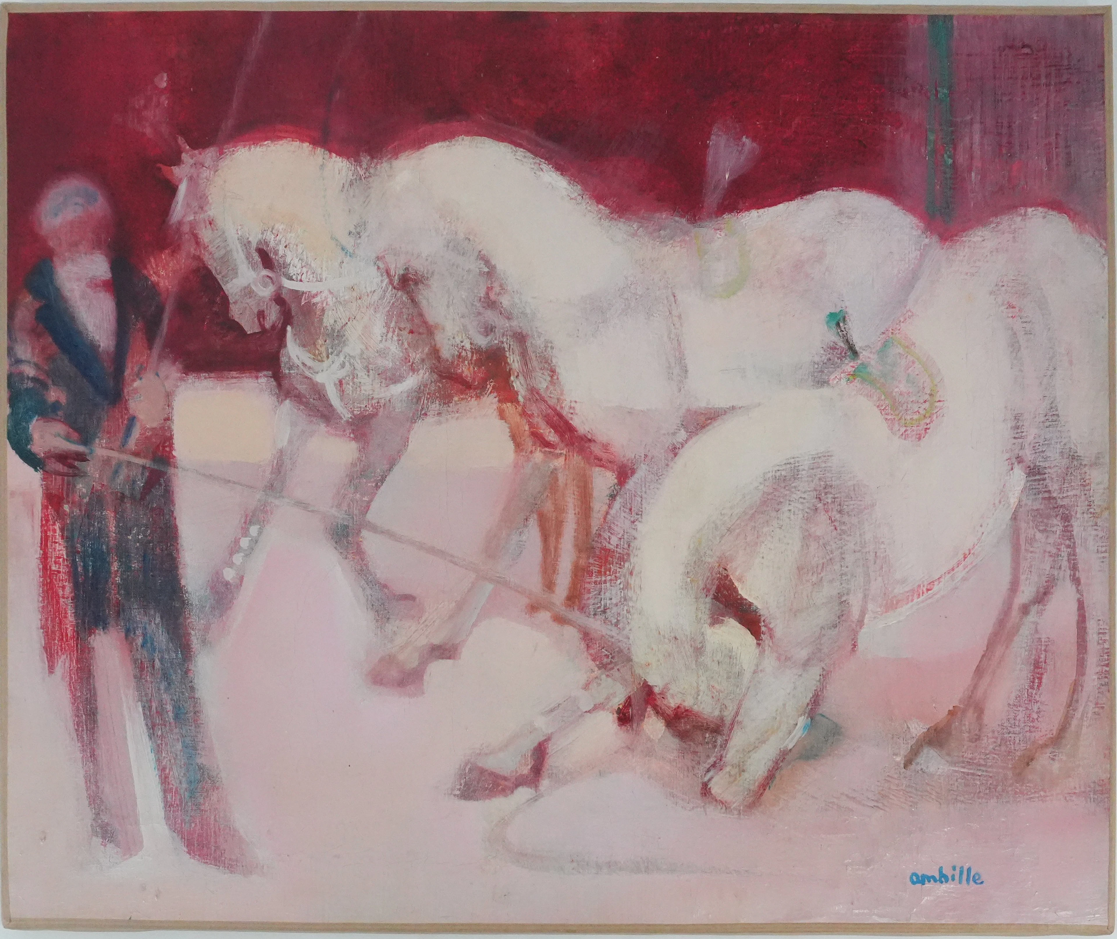 Paul AMBILLE : Le dresseur de chevaux, Peinture originale signée