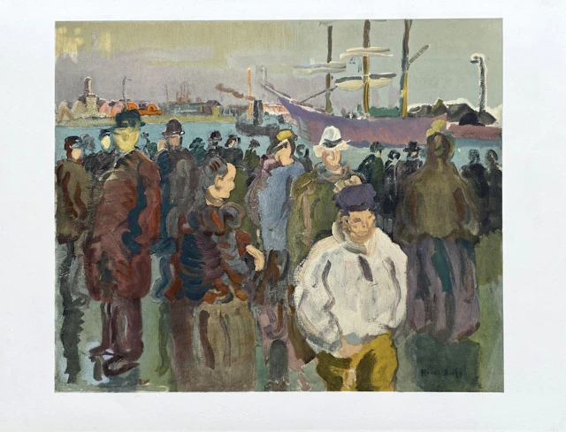 Raoul DUFY (d’après) - Quai de Rouen - Lithographie signée dans la planche