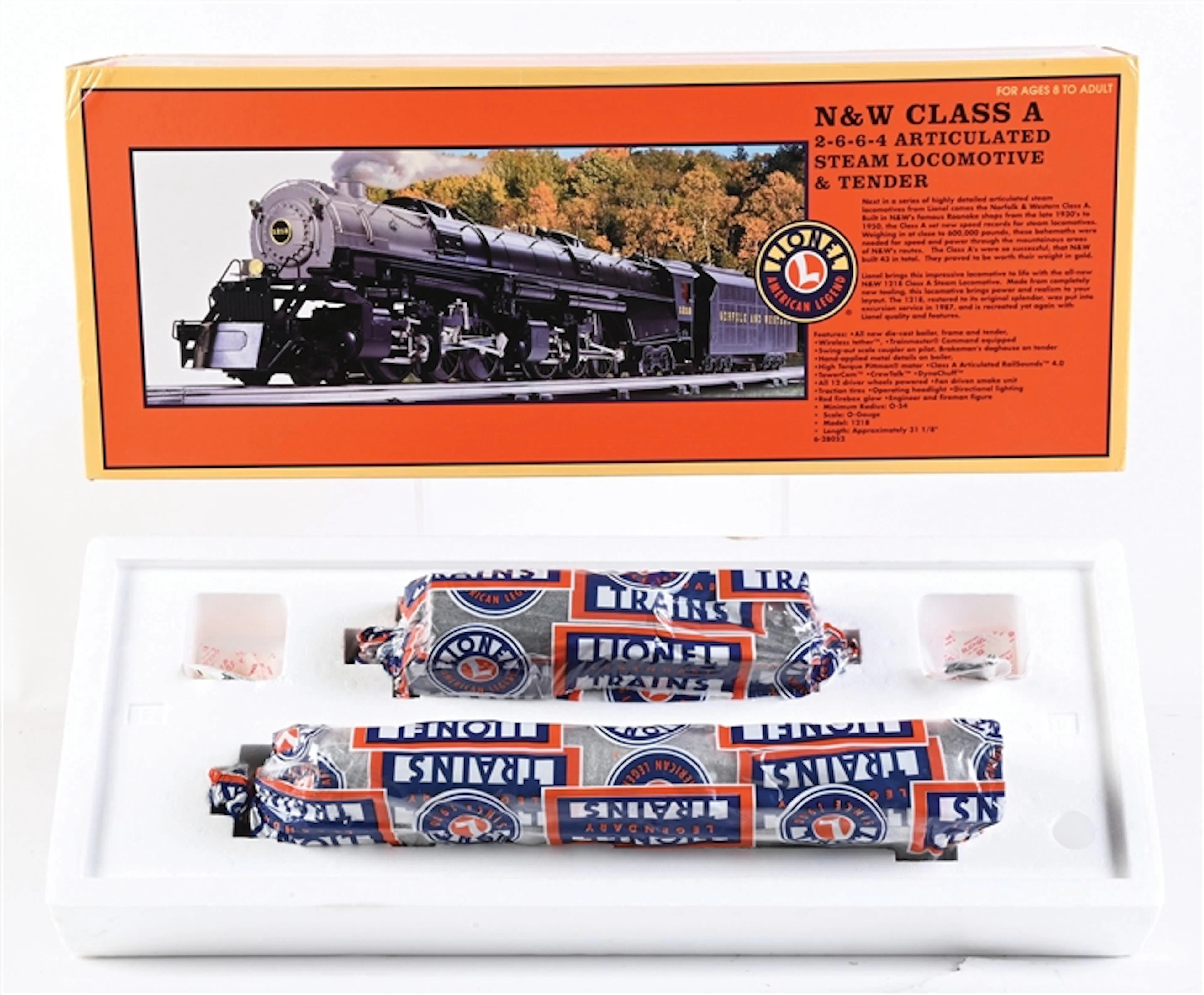 LIONEL O-GA. 6-28052 NORFOLK & WESTERN CLASS A 2-6-6-4 ARTICULATED