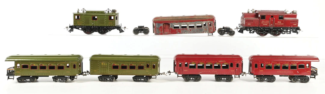 LOT OF 2: IVES STANDARD GA. PASSENGER SETS